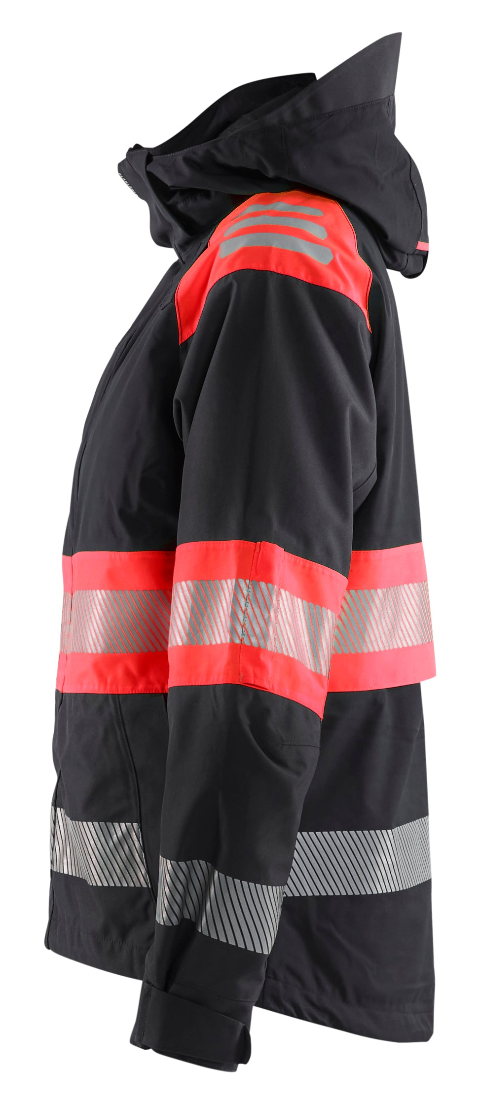 Blåkläder 4430 Dame High Vis Skaljakke materiale med tryk