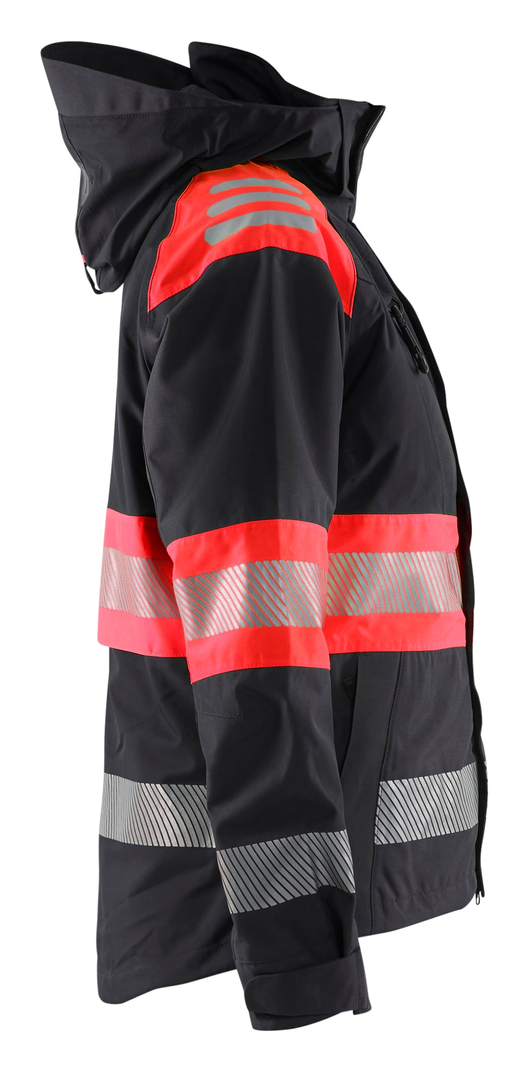 Blåkläder 4430 Dame High Vis Skaljakke nærbillede til broderi