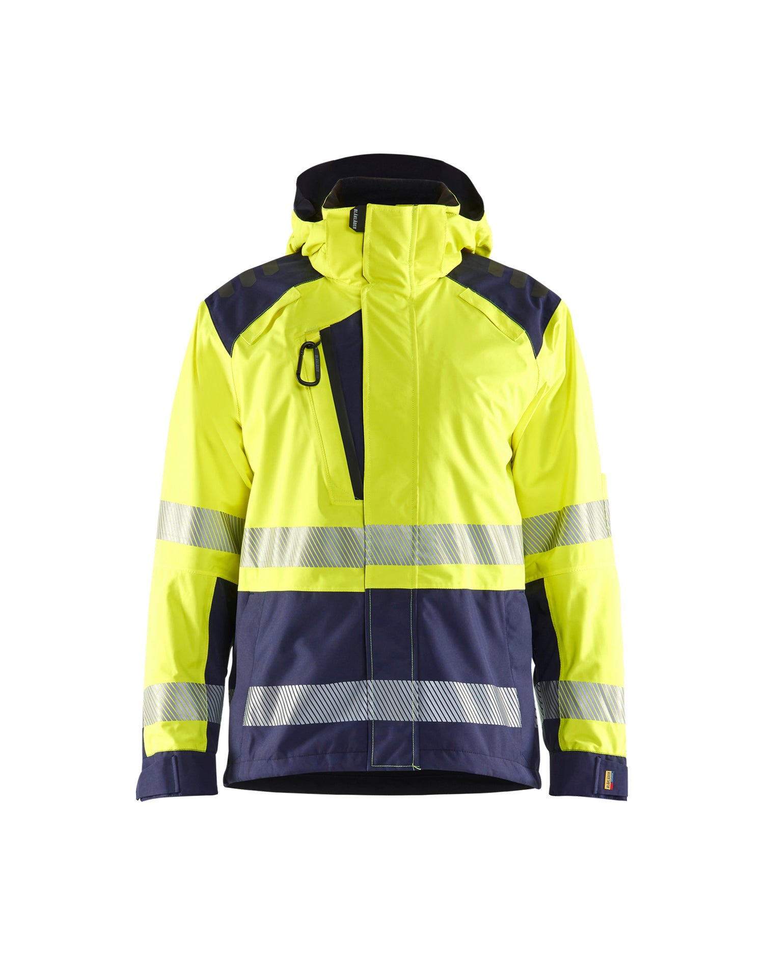 Blåkläder 4435 High Vis Skaljakke, High Vis Gul/Marineblå