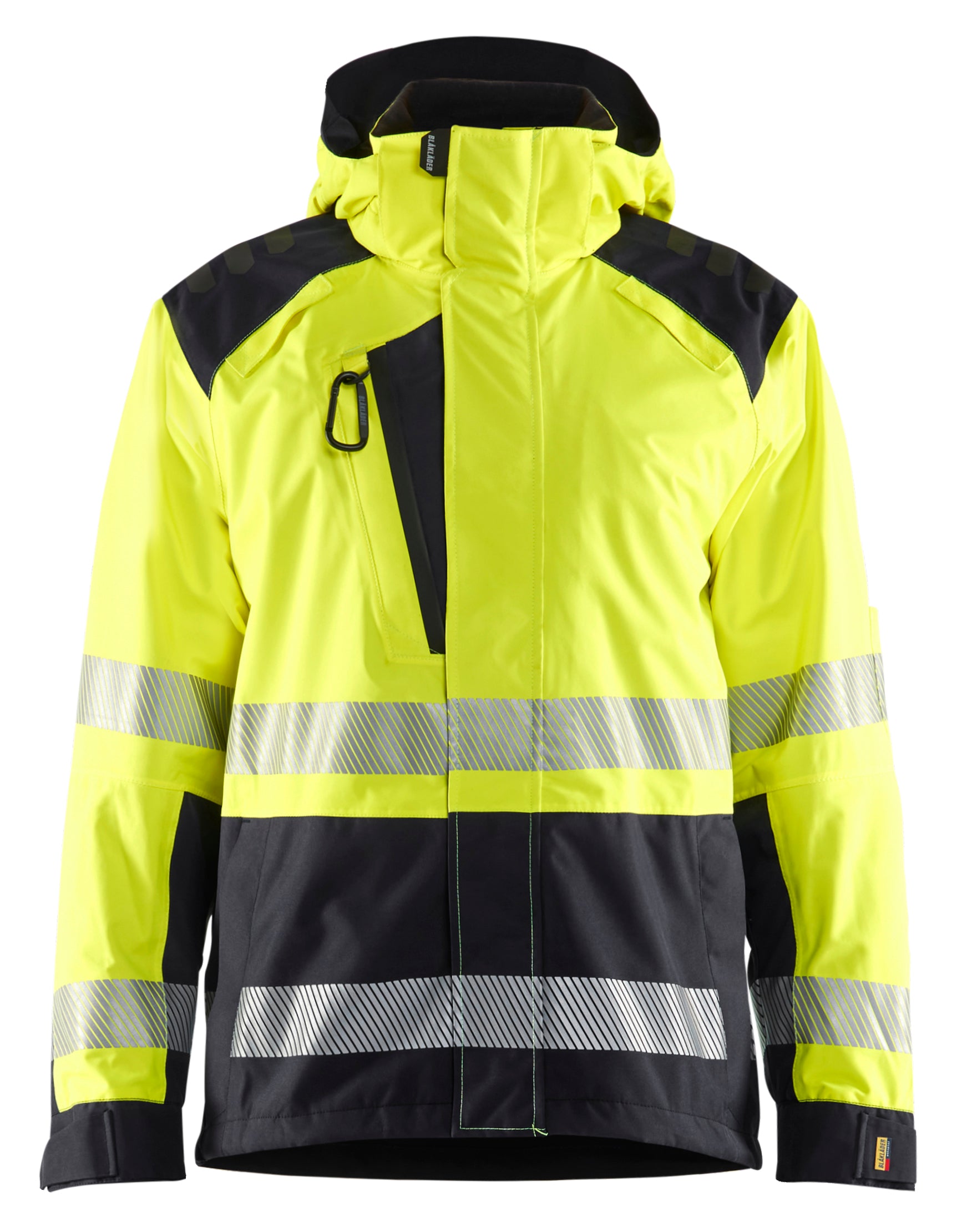 Blåkläder 4435 High Vis Skaljakke materiale med firmalogo