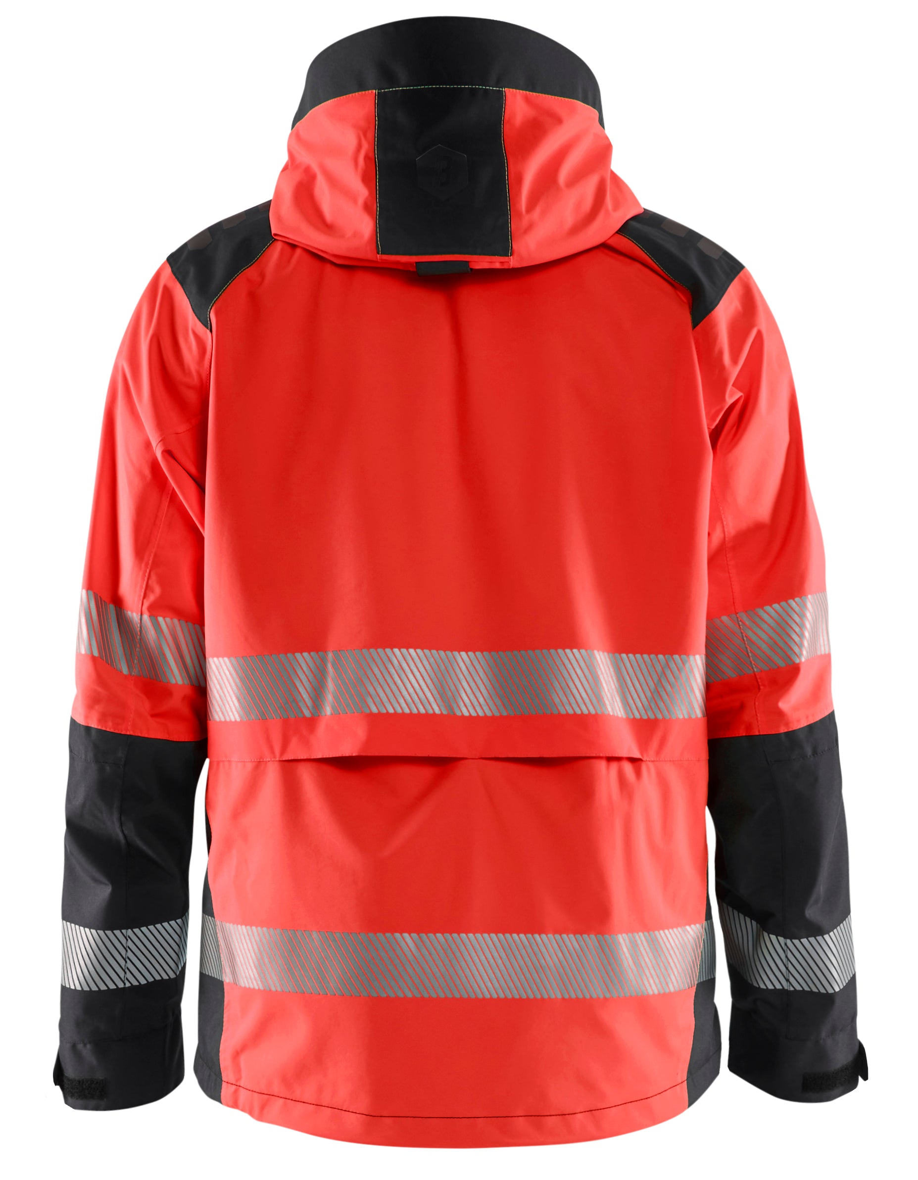 Blåkläder 4435 High Vis Skaljakke detalje med logo