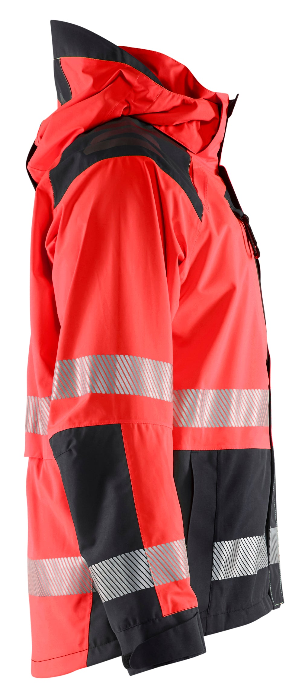 Blåkläder 4435 High Vis Skaljakke nærbillede til broderi