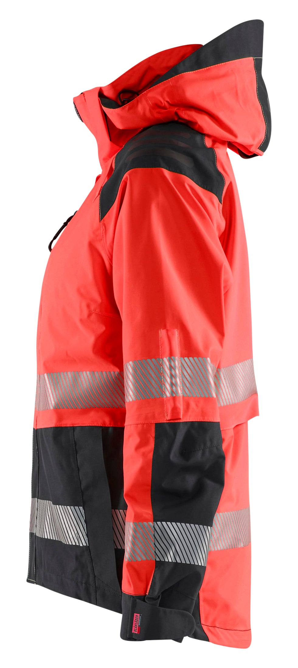 Blåkläder 4436 Dame High Vis Skaljakke materiale med tryk