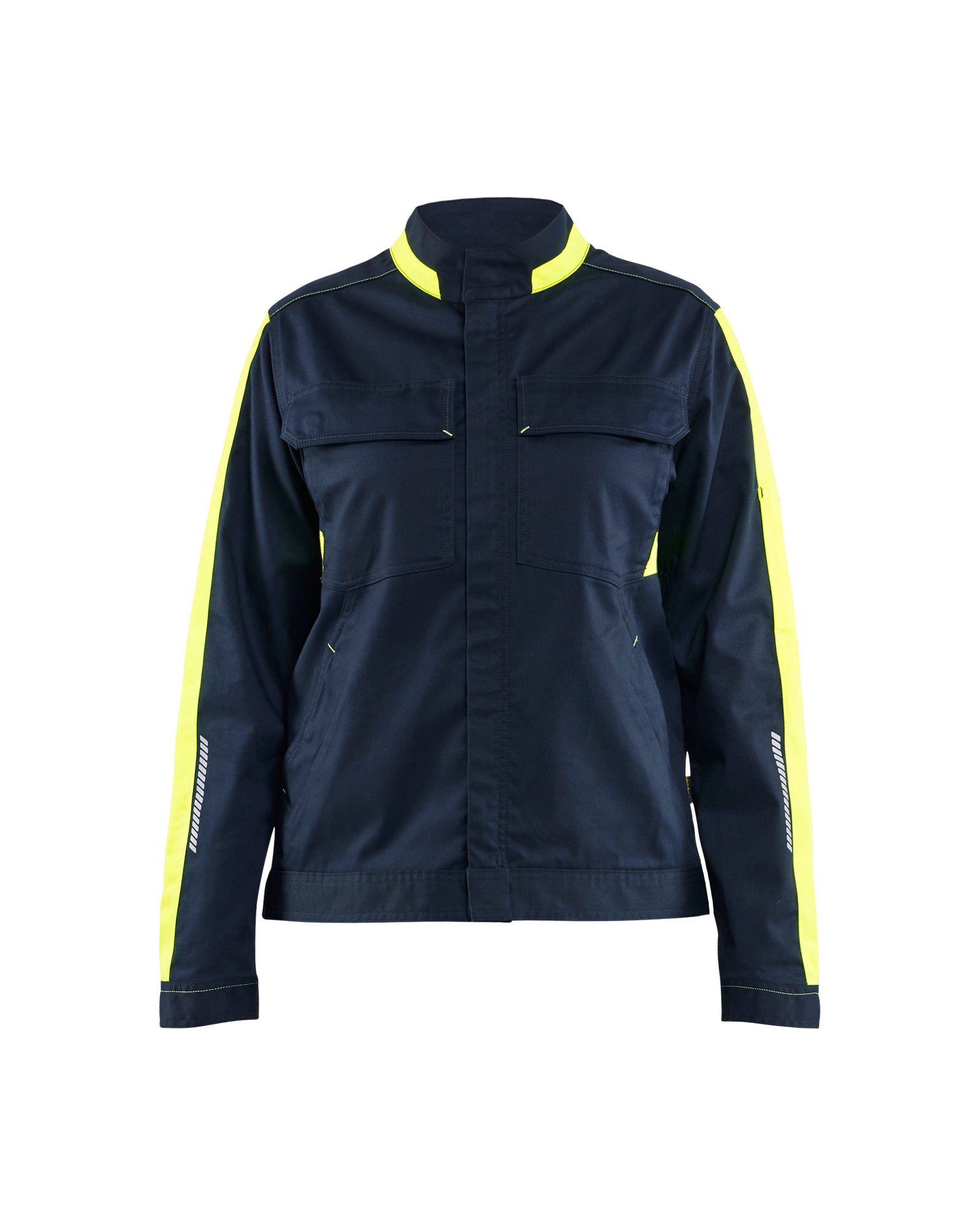 Blåkläder 4443 Dame industrijakke stretch, Mørk Marineblå/High Vis Gul