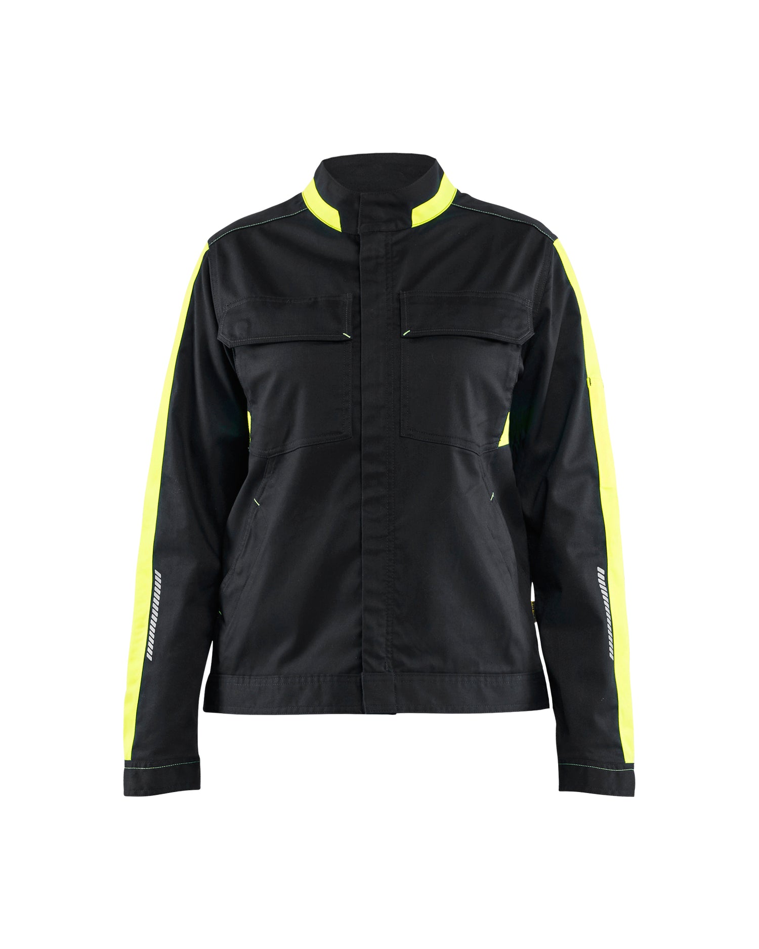 Blåkläder 4443 Dame industrijakke stretch, Sort/High Vis Gul