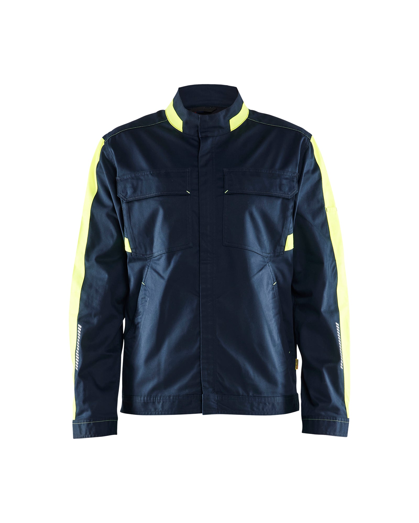 Blåkläder 4444 Industri Jakke stretch, Mørk Marineblå/High Vis Gul
