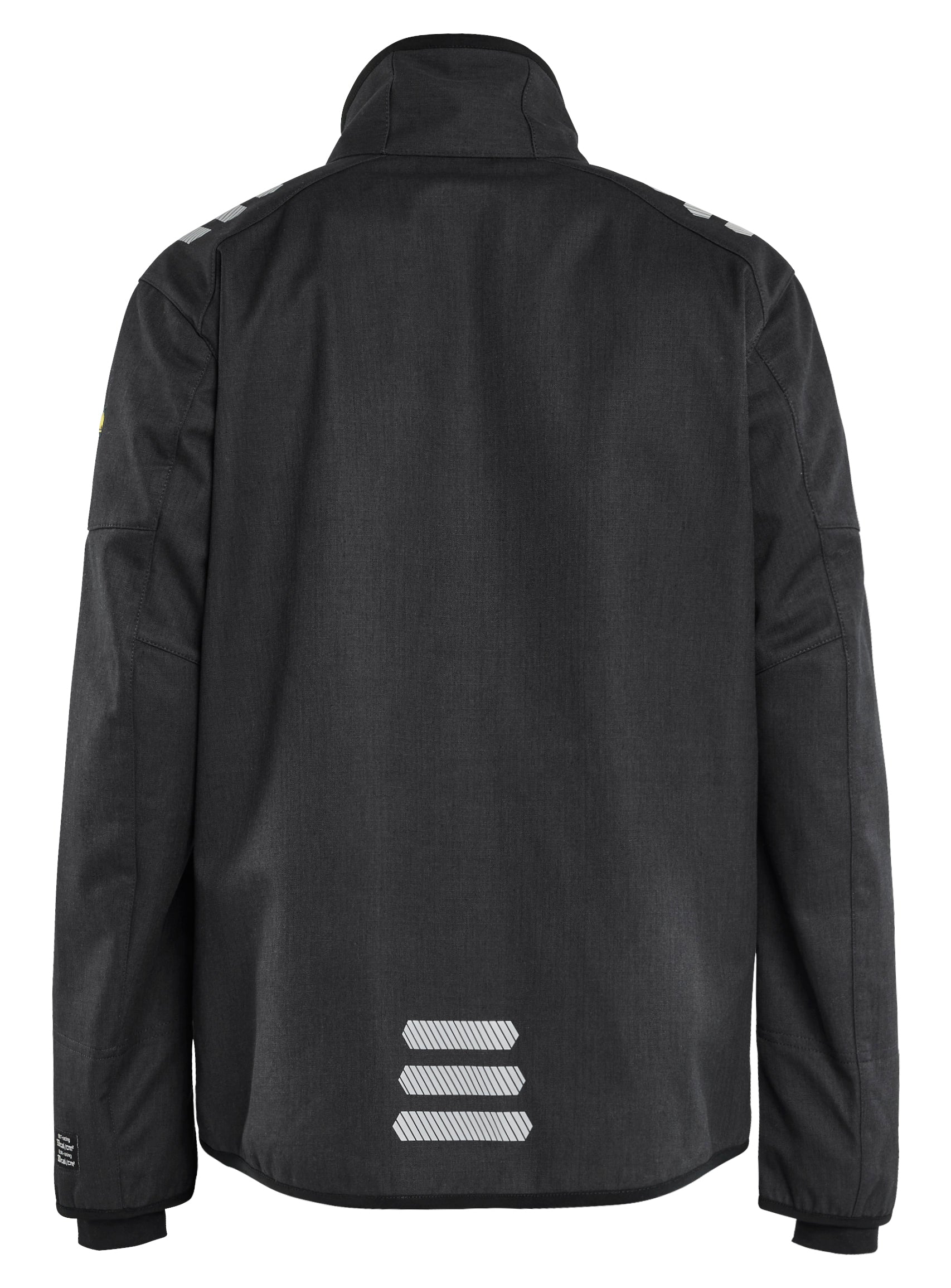 Blåkläder 4447 Softshell Jakke Inherent nærbillede med logo