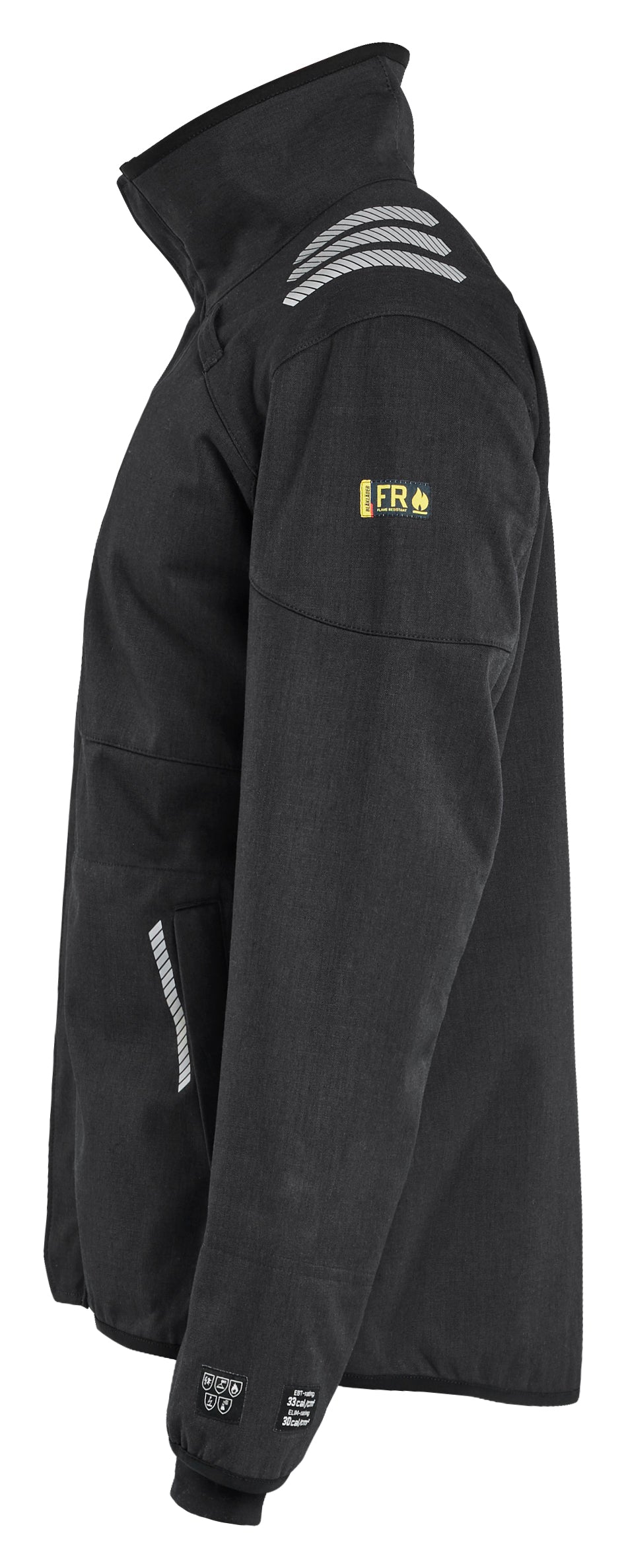 Blåkläder 4447 Softshell Jakke Inherent produktbillede med tryk