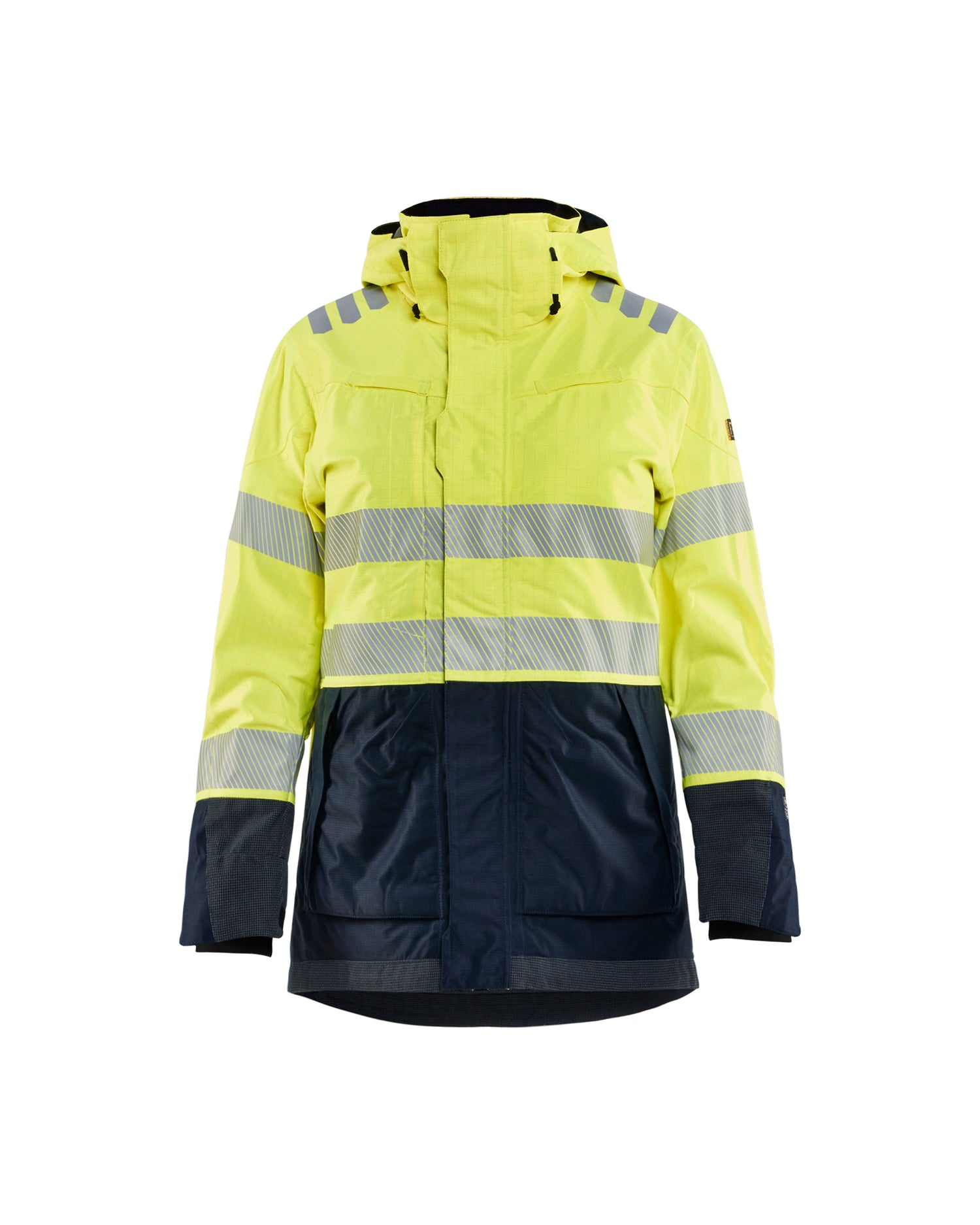 Blåkläder 4449 Dame Multinorm Skaljakke Inherent, High Vis Gul/Marineblå