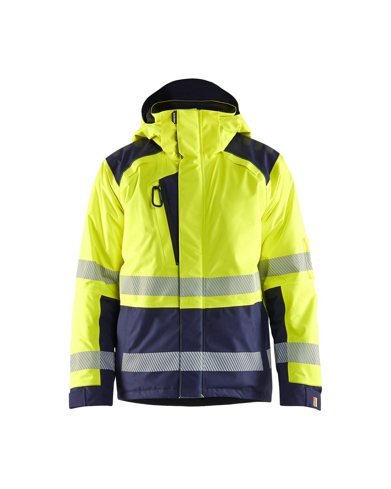 Blåkläder 4455 High Vis Vinterjakke, High Vis Gul/Marineblå