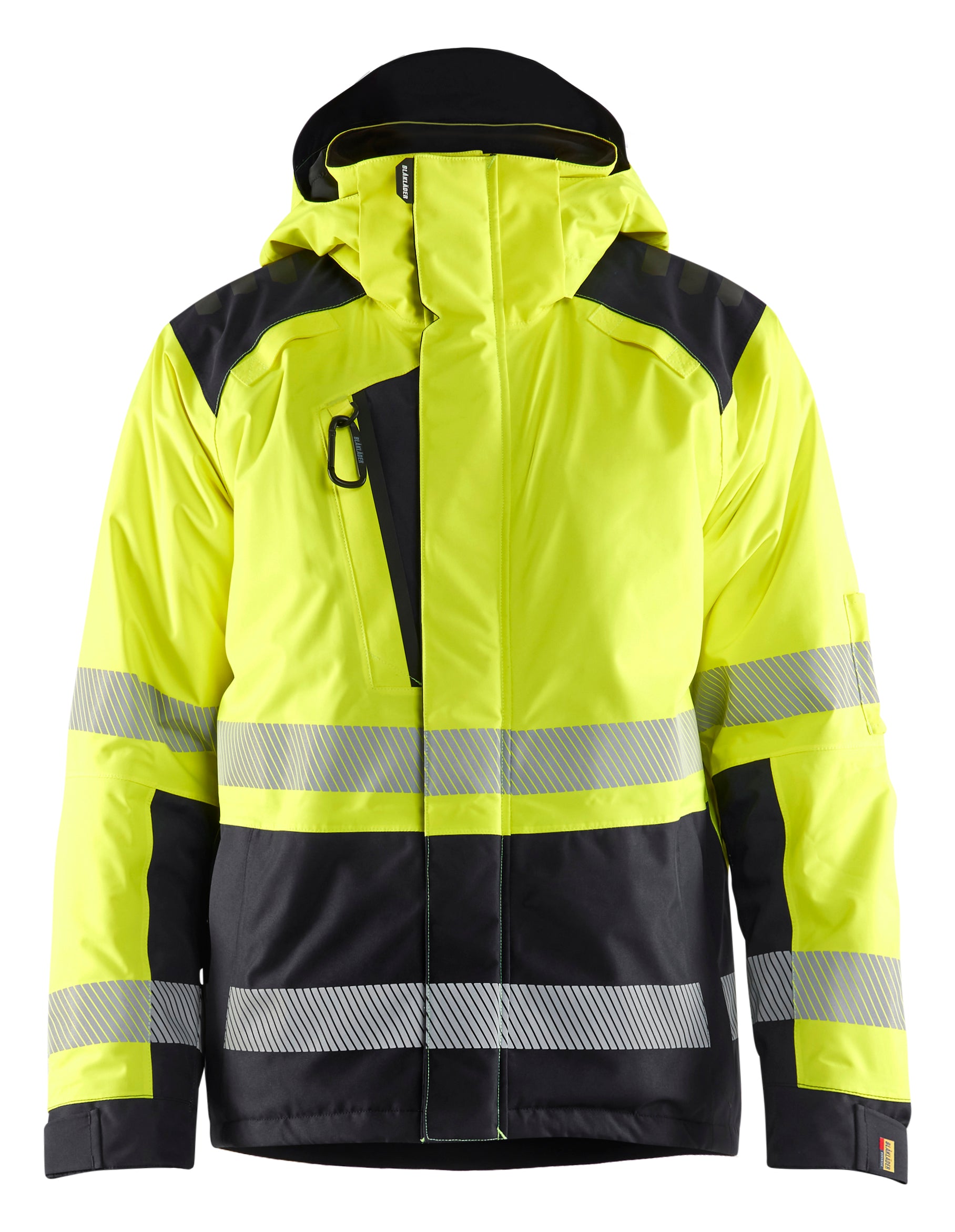 Blåkläder 4455 High Vis Vinterjakke materiale med firmalogo