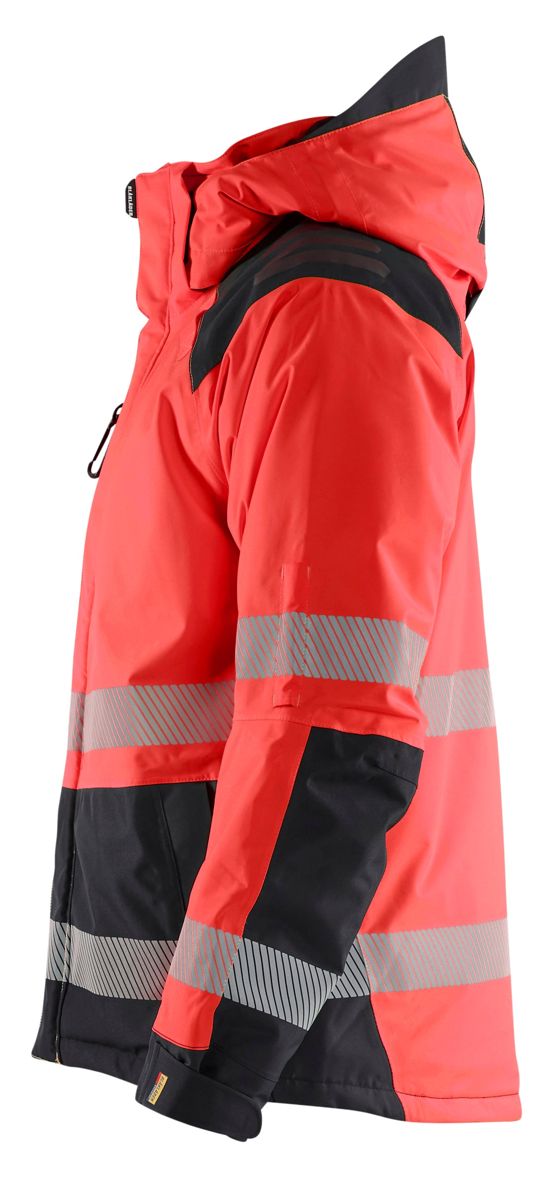 Blåkläder 4455 High Vis Vinterjakke detalje med logo