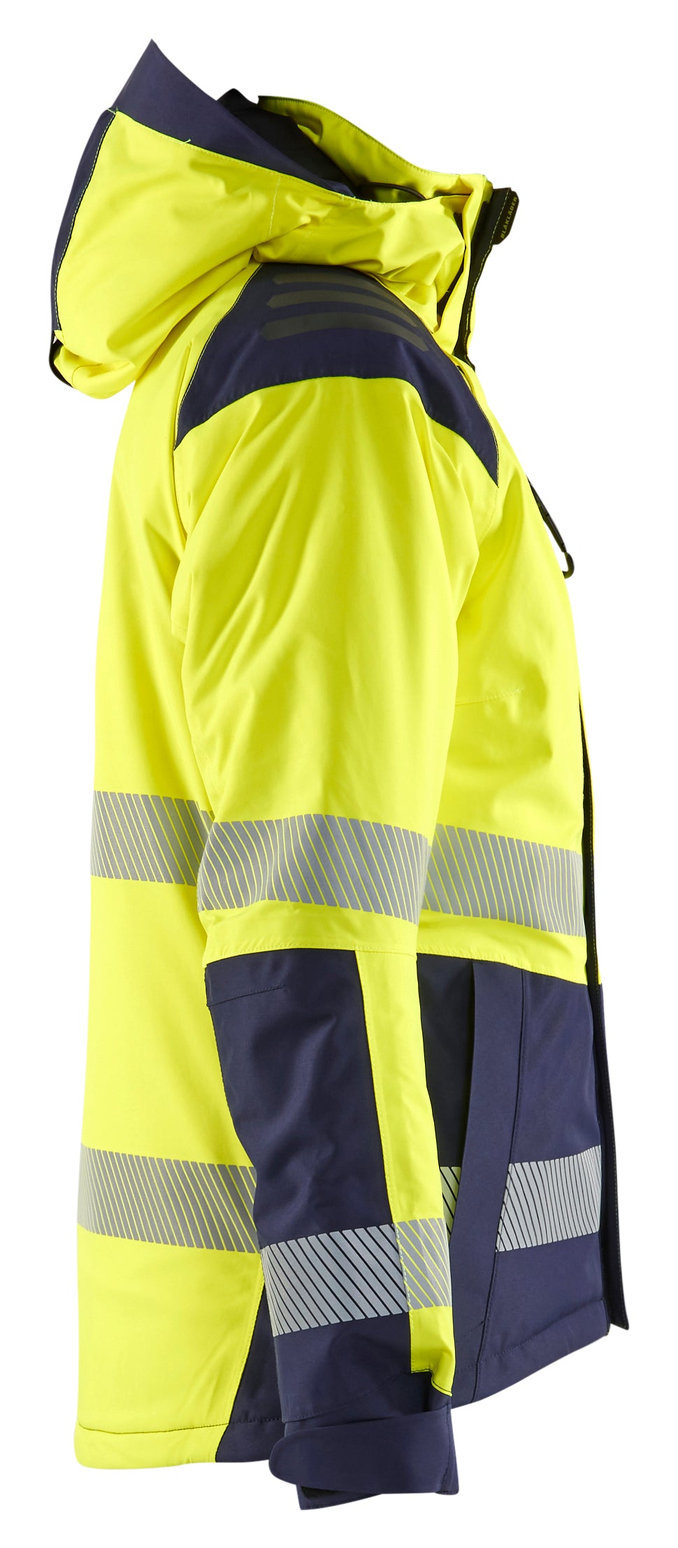 Blåkläder 4456 Dame High Vis Vinterjakke detalje til broderi