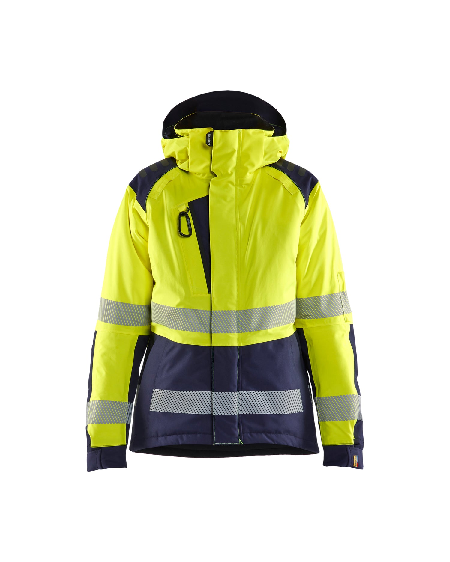 Blåkläder 4456 Dame High Vis Vinterjakke, High Vis Gul/Marineblå