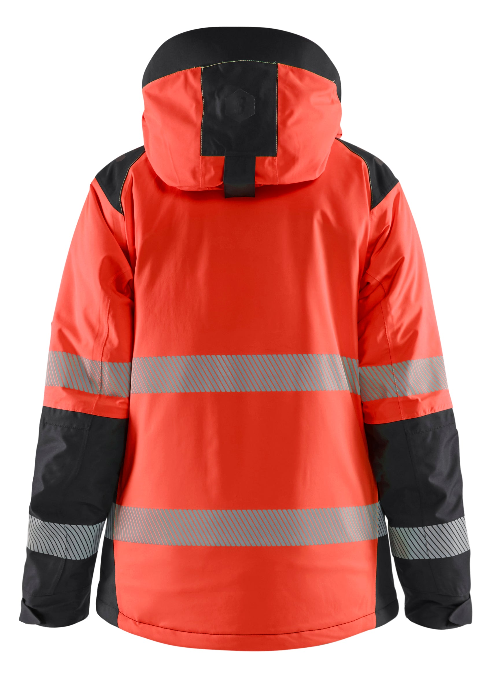 Blåkläder 4456 Dame High Vis Vinterjakke detalje med logo