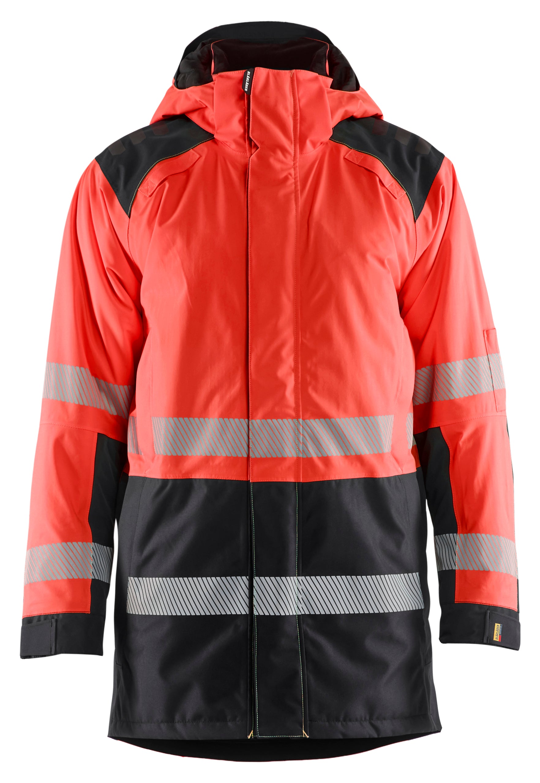 Blåkläder 4457 High Vis Vinterparkajakke produktfoto med firmalogo