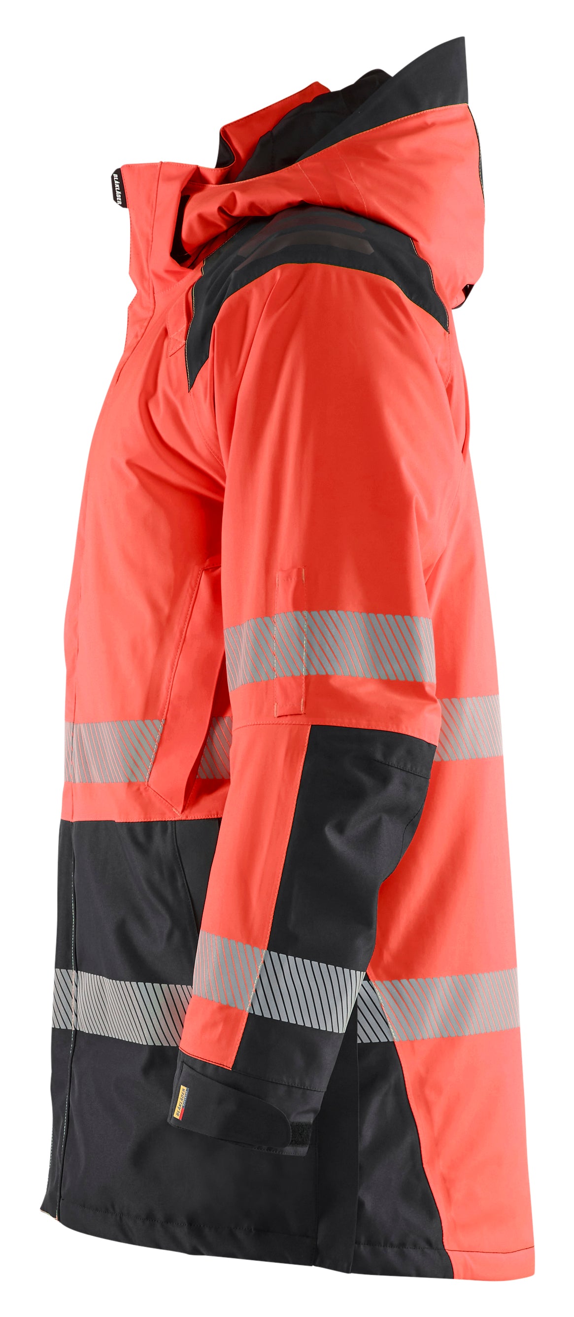 Blåkläder 4457 High Vis Vinterparkajakke materiale med tryk