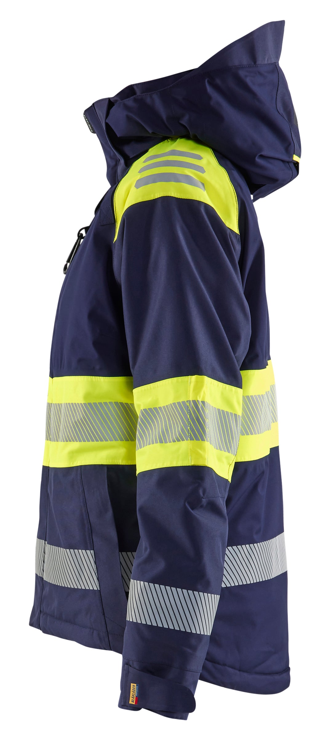 Blåkläder 4470 Dame High Vis Vinterjakke produktfoto med tryk