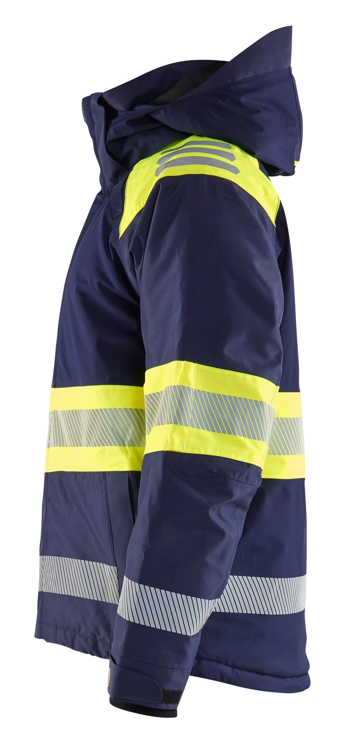 Blåkläder 4480 High Vis Vinterjakke produktfoto med tryk