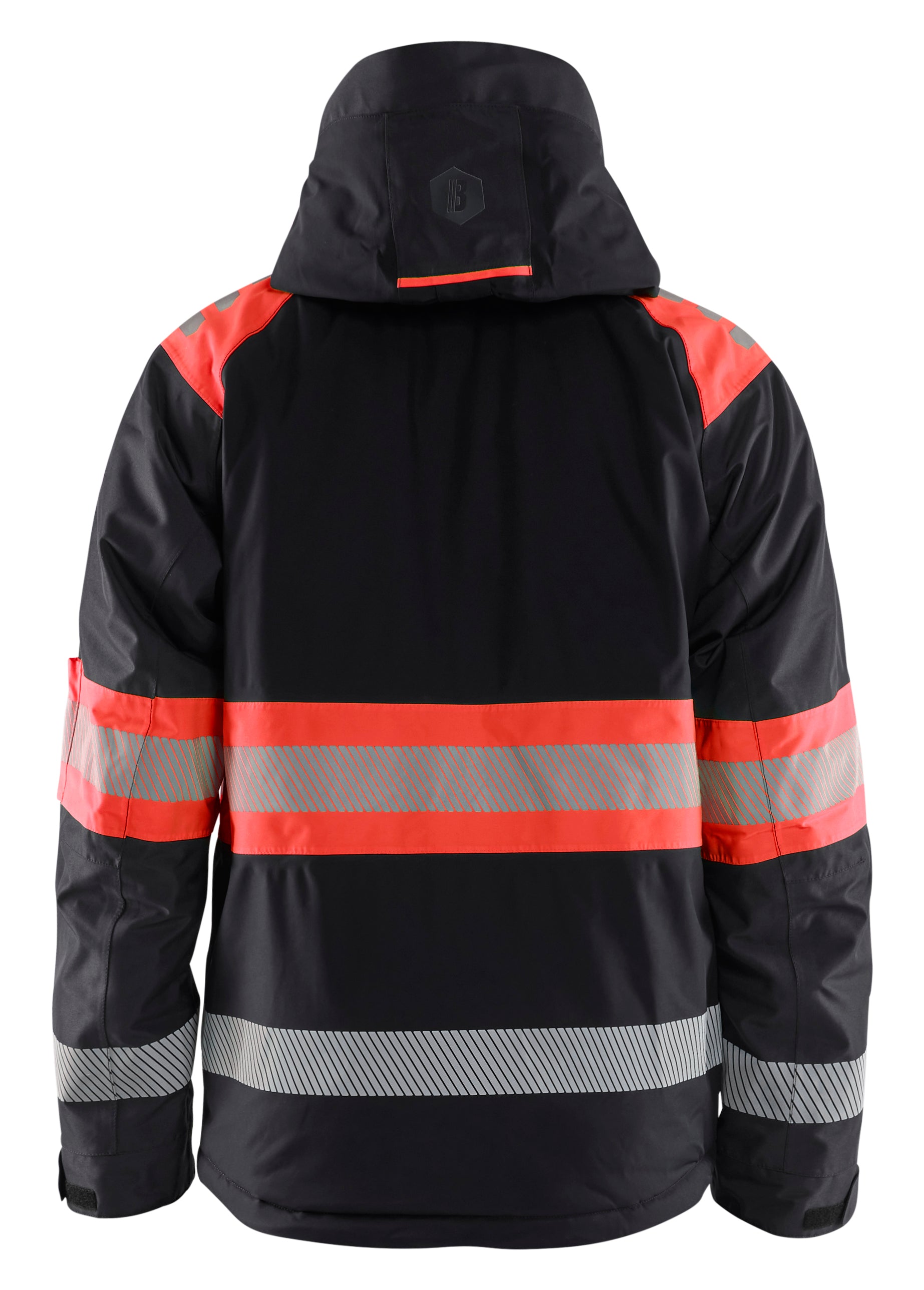 Blåkläder 4480 High Vis Vinterjakke detalje med logo