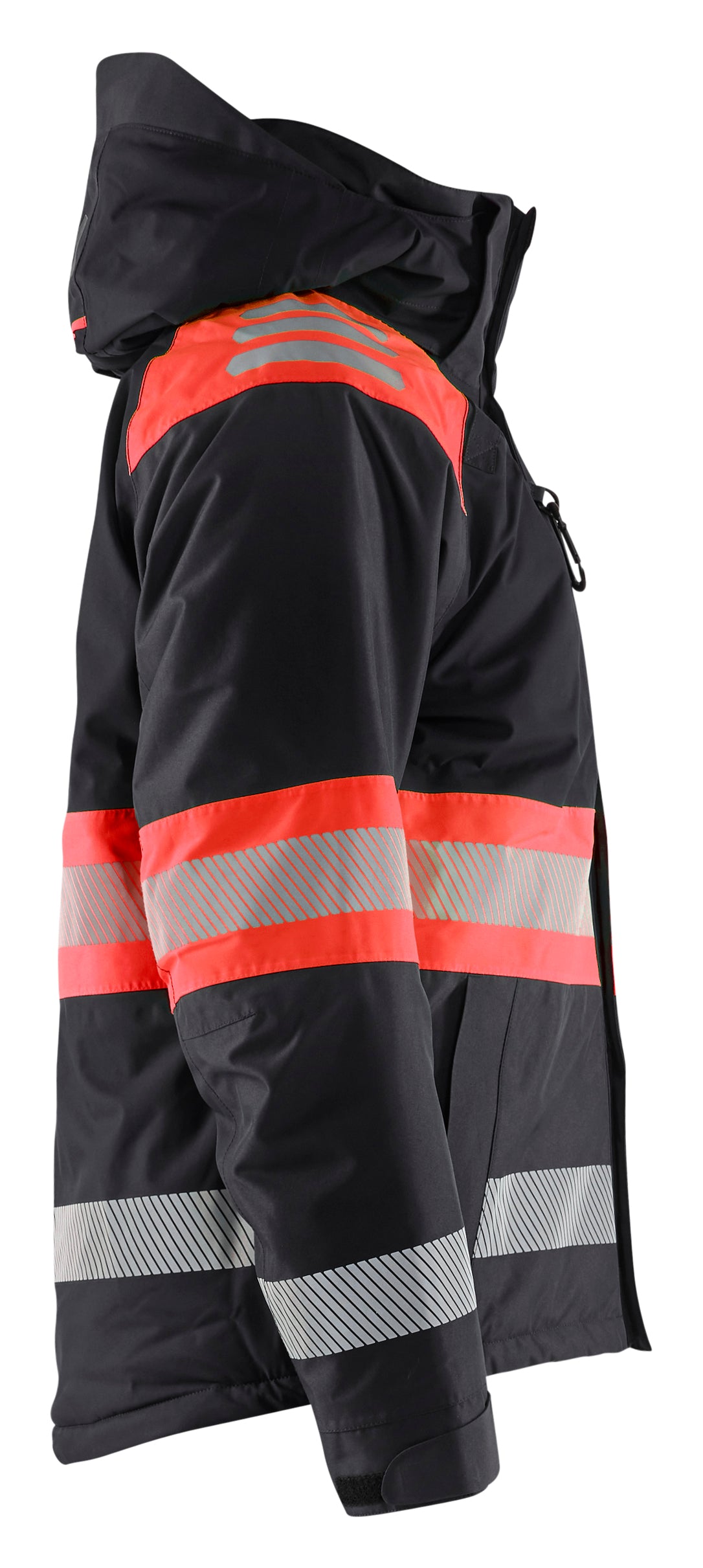 Blåkläder 4480 High Vis Vinterjakke nærbillede til broderi