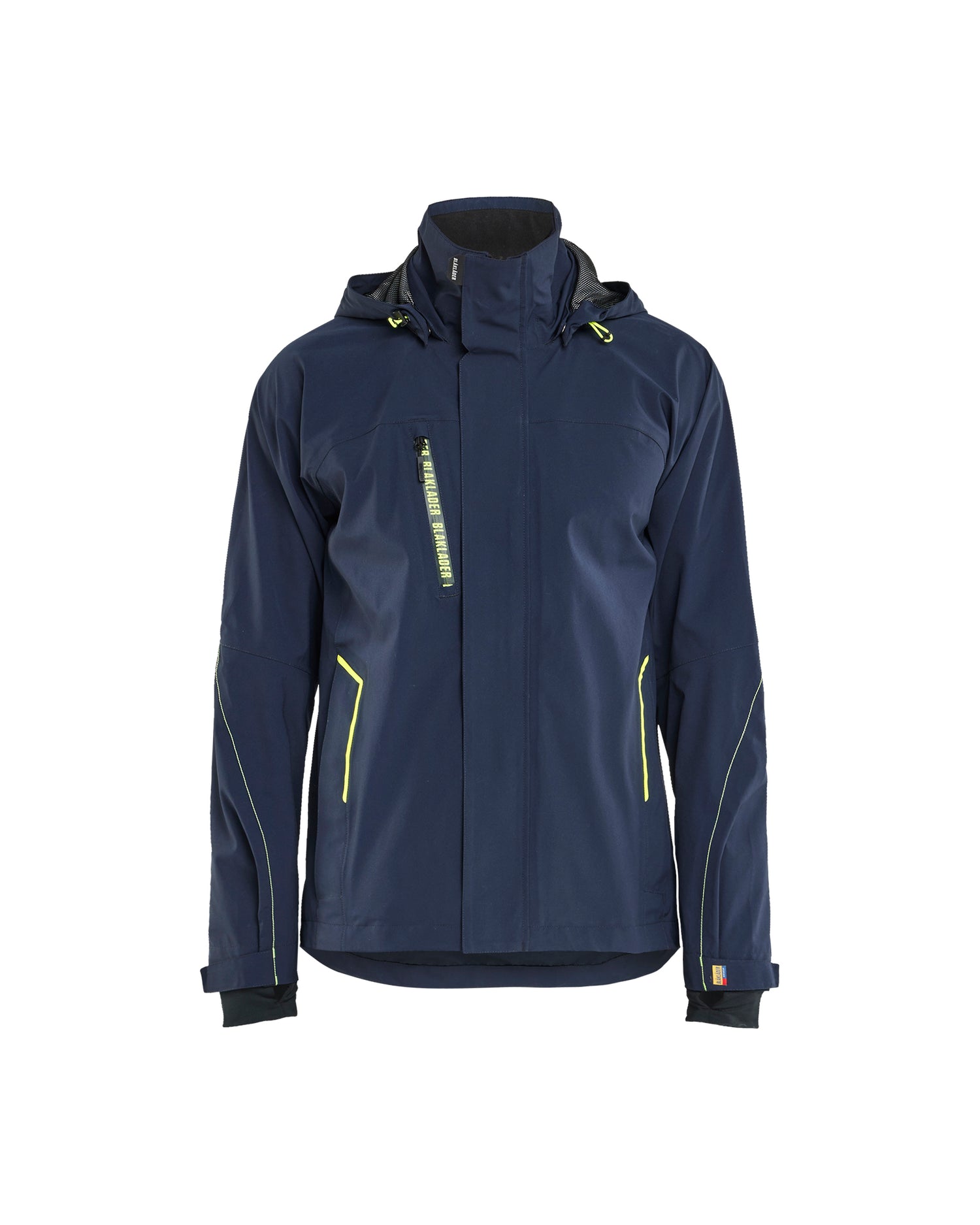 Blåkläder 4483 Skaljakke 4-vejs Stretch, Mørk Marineblå/High Vis Gul