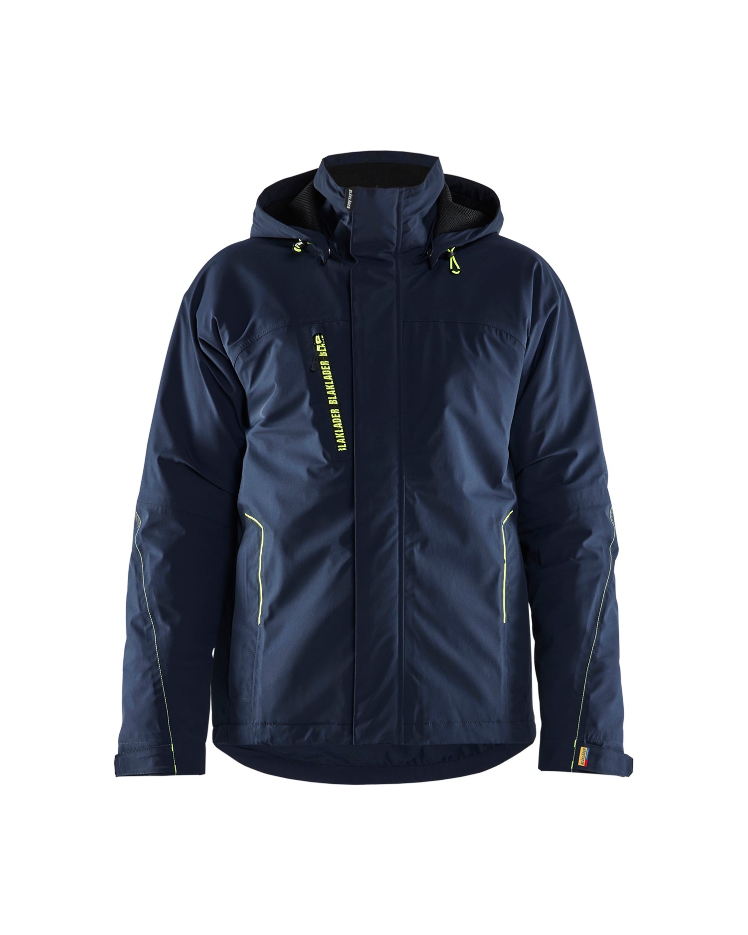 Blåkläder 4484 Letforet Vinterjakke 4-vejs stretch, Mørk Marineblå/High Vis Gul