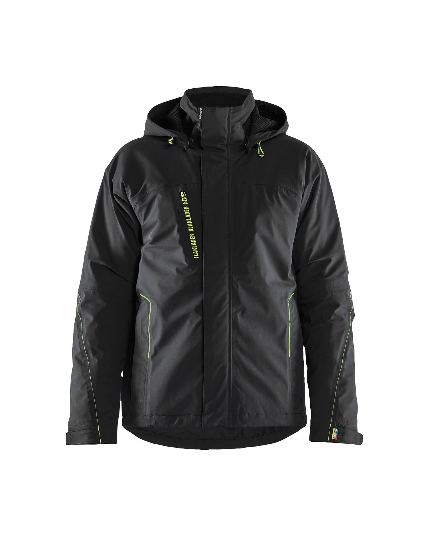 Blåkläder 4484 Letforet Vinterjakke 4-vejs stretch, Sort/High Vis Gul