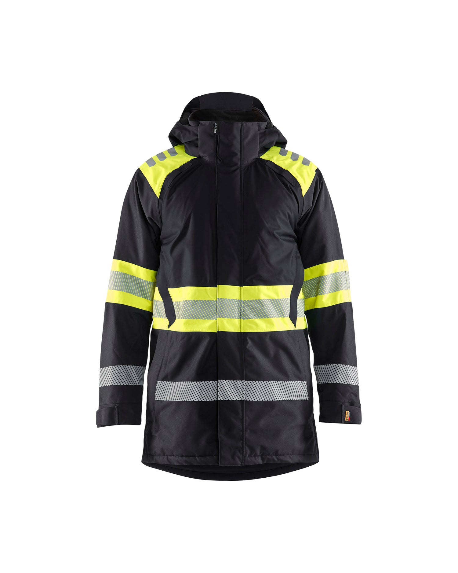 Blåkläder 4485 High Vis Vinterparkajakke, Sort/High Vis Gul