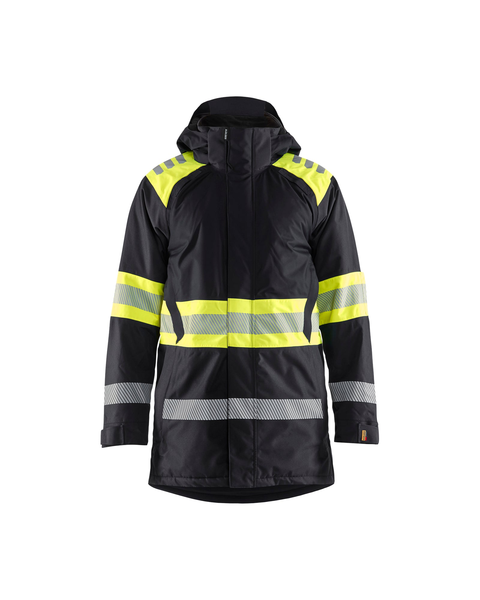 Blåkläder 4485 High Vis Vinterparkajakke, Sort/High Vis Gul