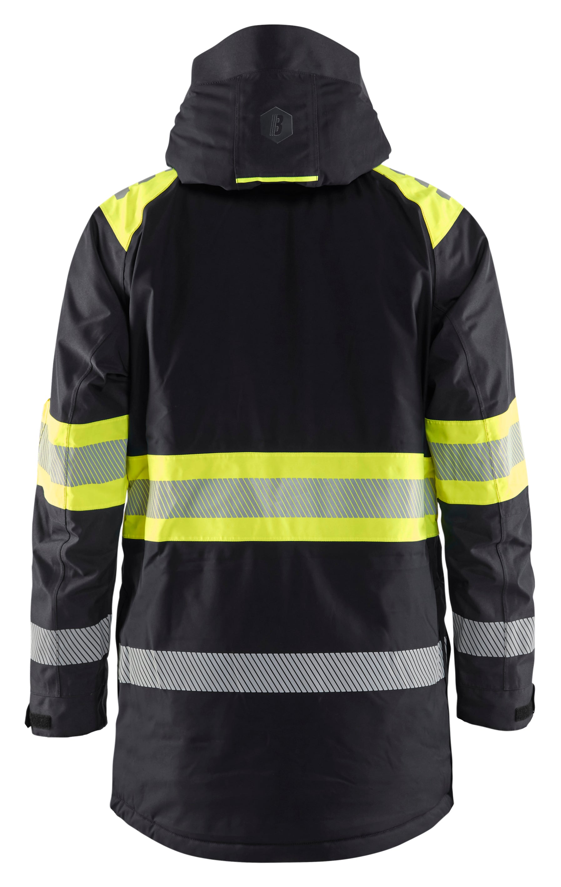 Blåkläder 4485 High Vis Vinterparkajakke materiale med logo