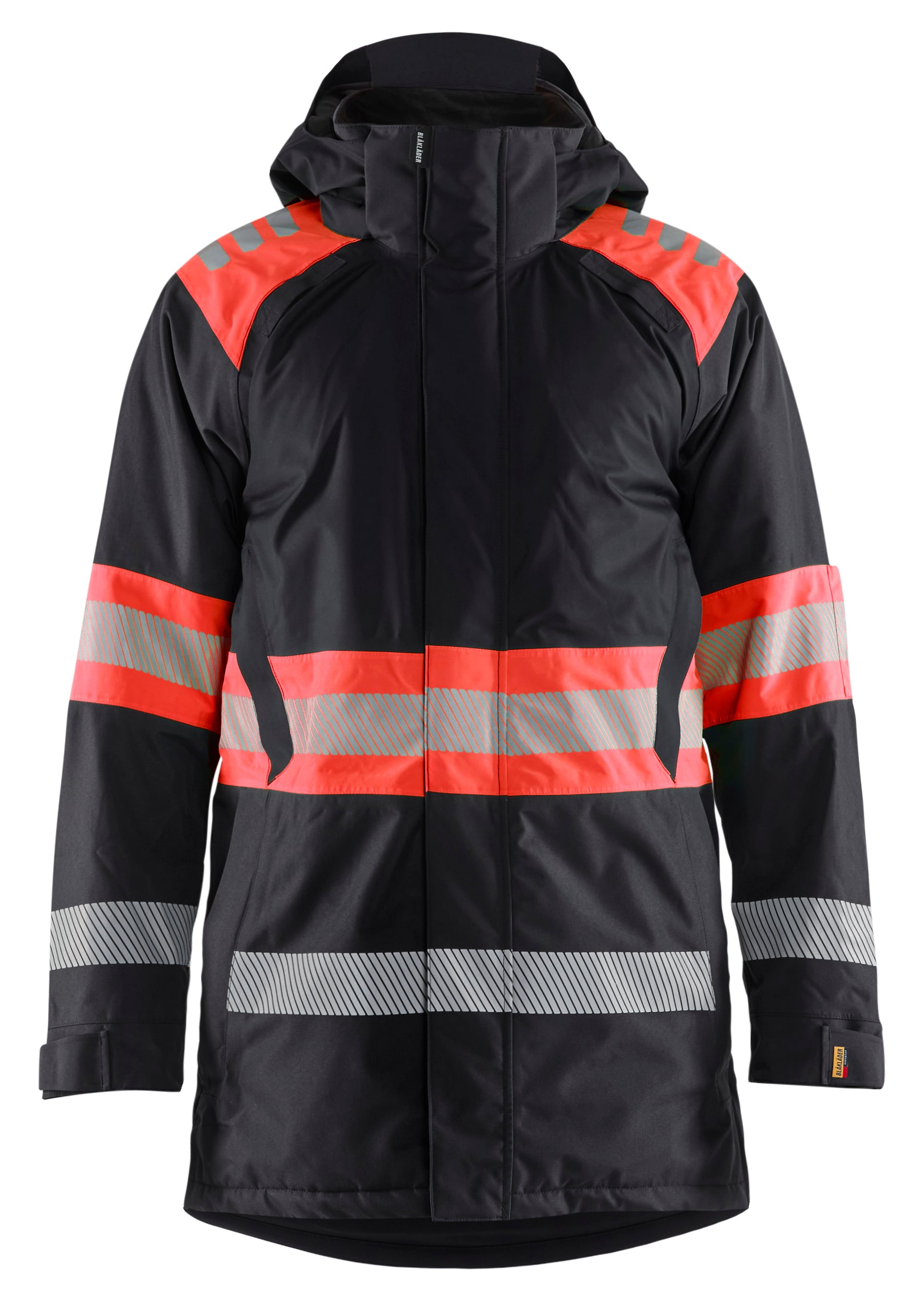 Blåkläder 4485 High Vis Vinterparkajakke produktfoto med firmalogo