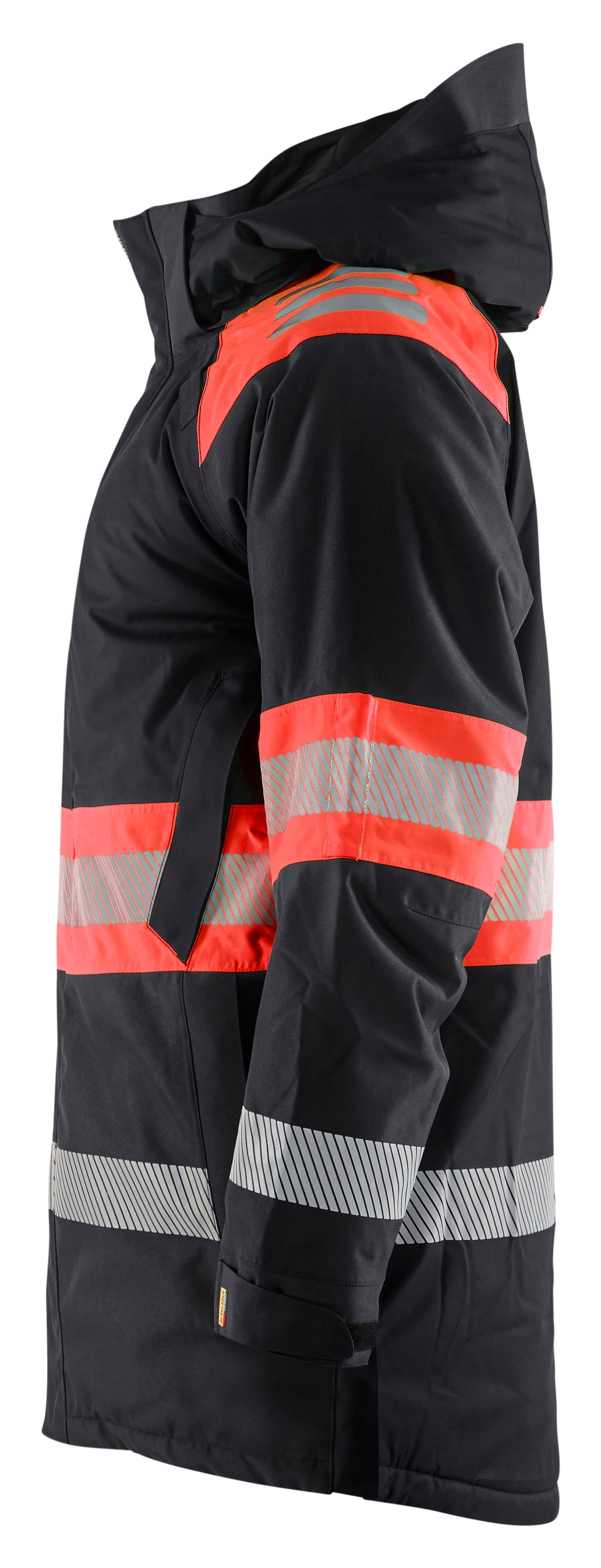 Blåkläder 4485 High Vis Vinterparkajakke materiale med tryk