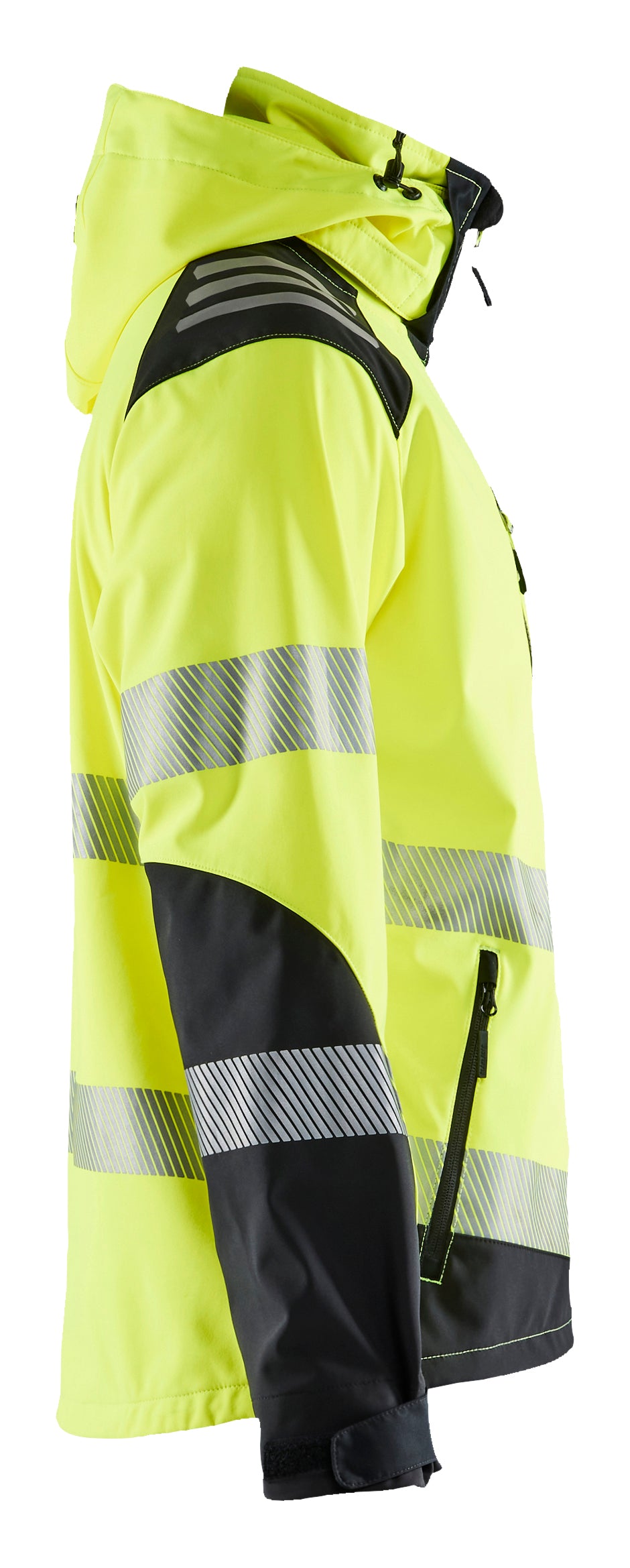 Blåkläder 4491 High Vis Softshelljakke produktfoto til broderi