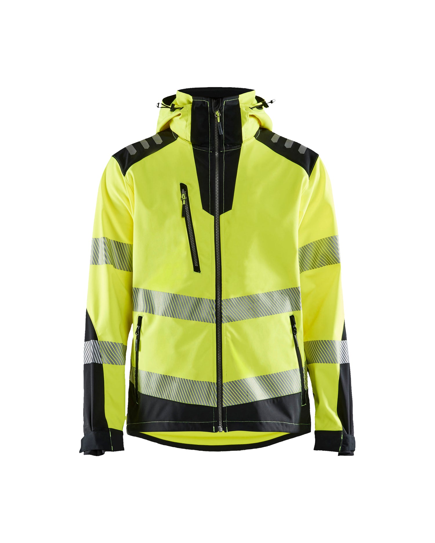 Blåkläder 4491 High Vis Softshelljakke, High Vis Gul/Sort