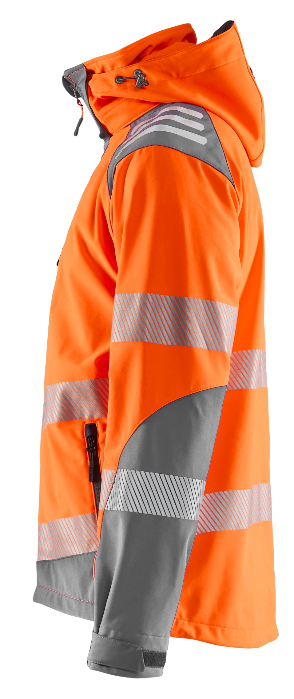 Blåkläder 4491 High Vis Softshelljakke materiale med tryk