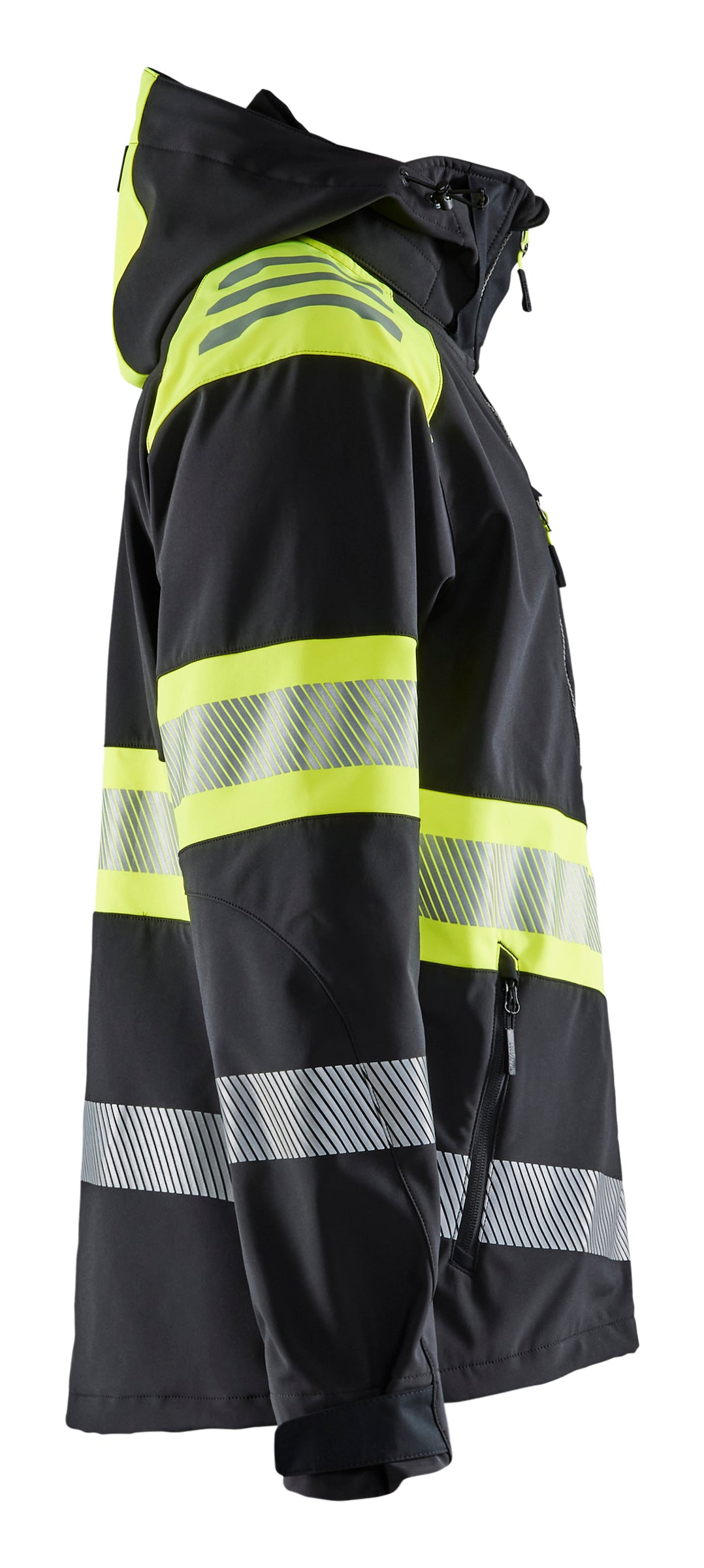 Blåkläder 4494 High Vis Softshell Jakke produktfoto til broderi
