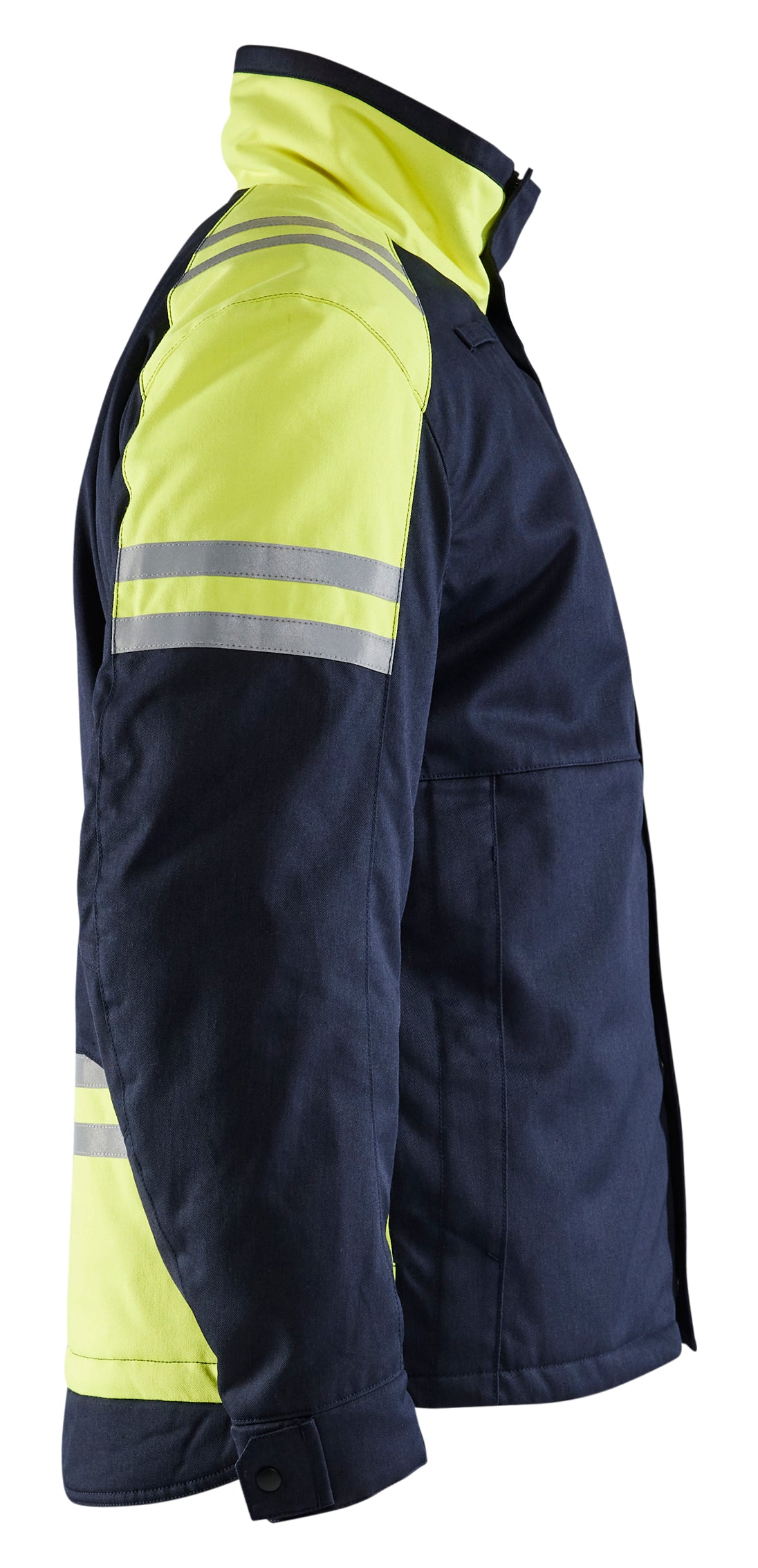 Blåkläder 4515 Vinterjakke Inherent Steel detalje til broderi