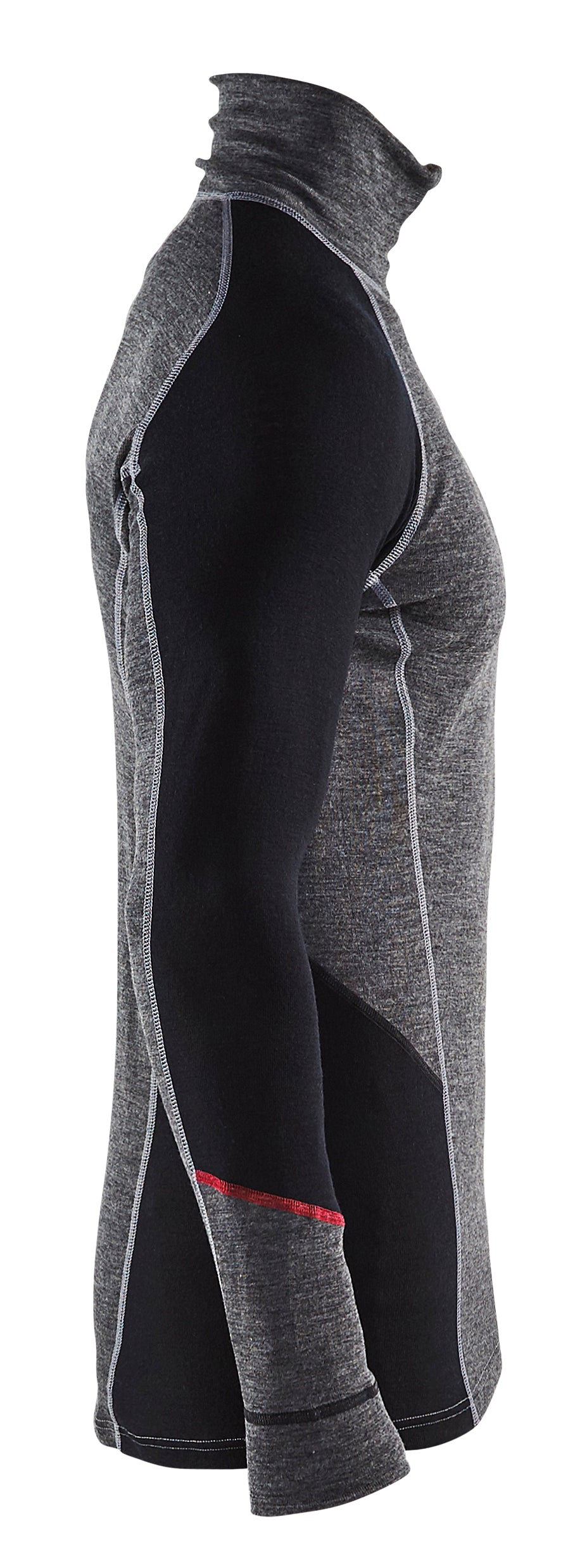 Blåkläder 4699 Undertrøje Merinould Half Zip Xwarm detalje til broderi
