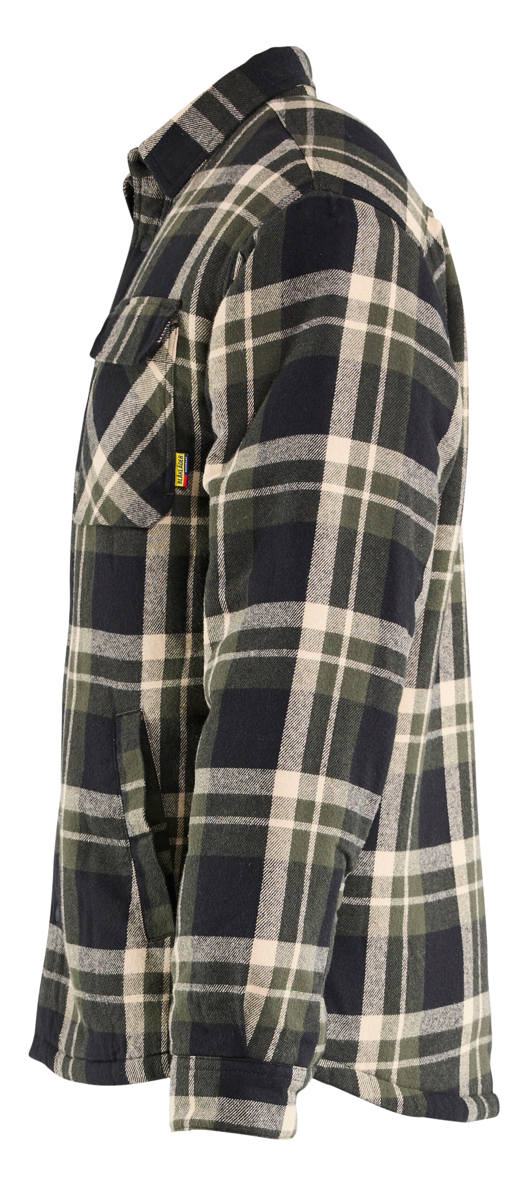Blåkläder 4704 Flannelskjorte med Fiberpelsforing produktfoto med tryk