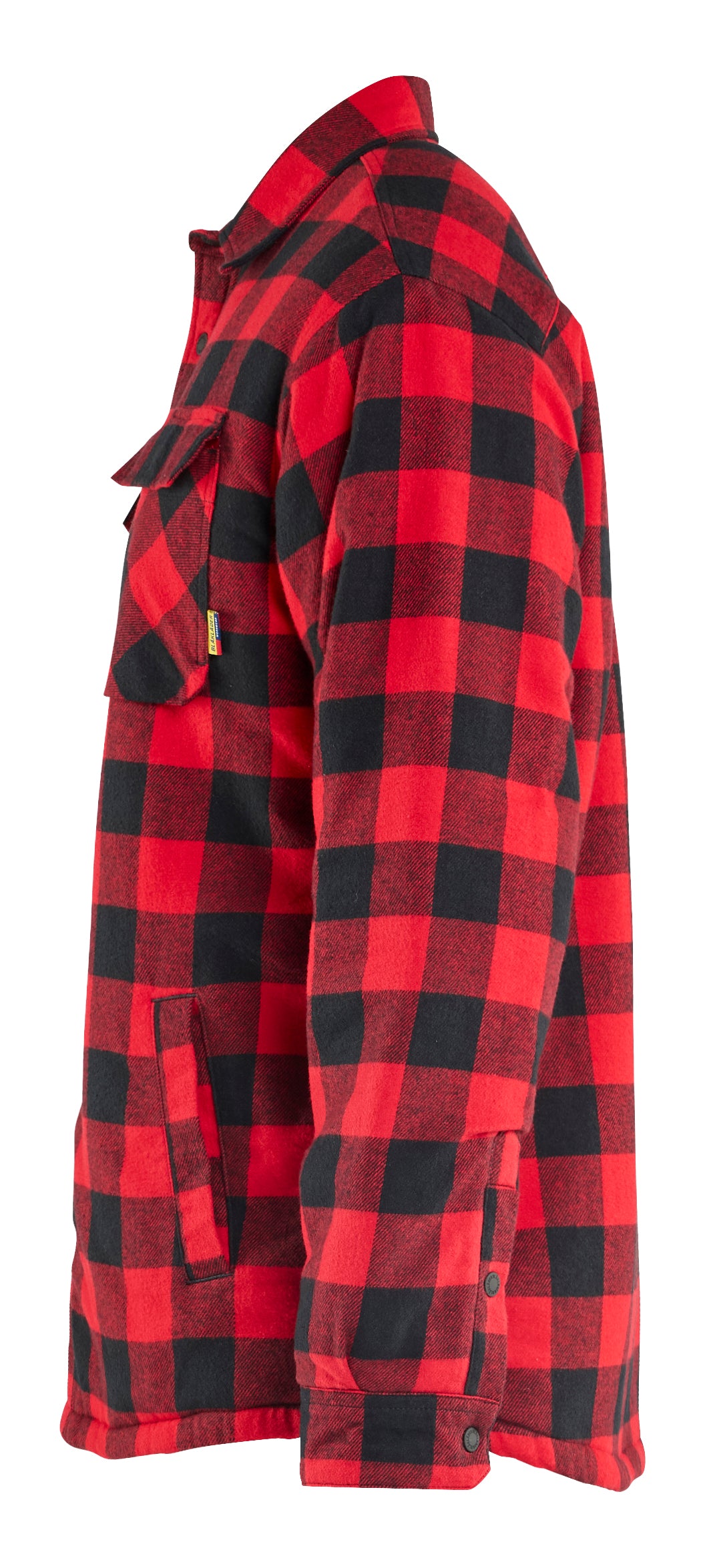 Blåkläder 4704 Flannelskjorte med Fiberpelsforing produktbillede med tryk