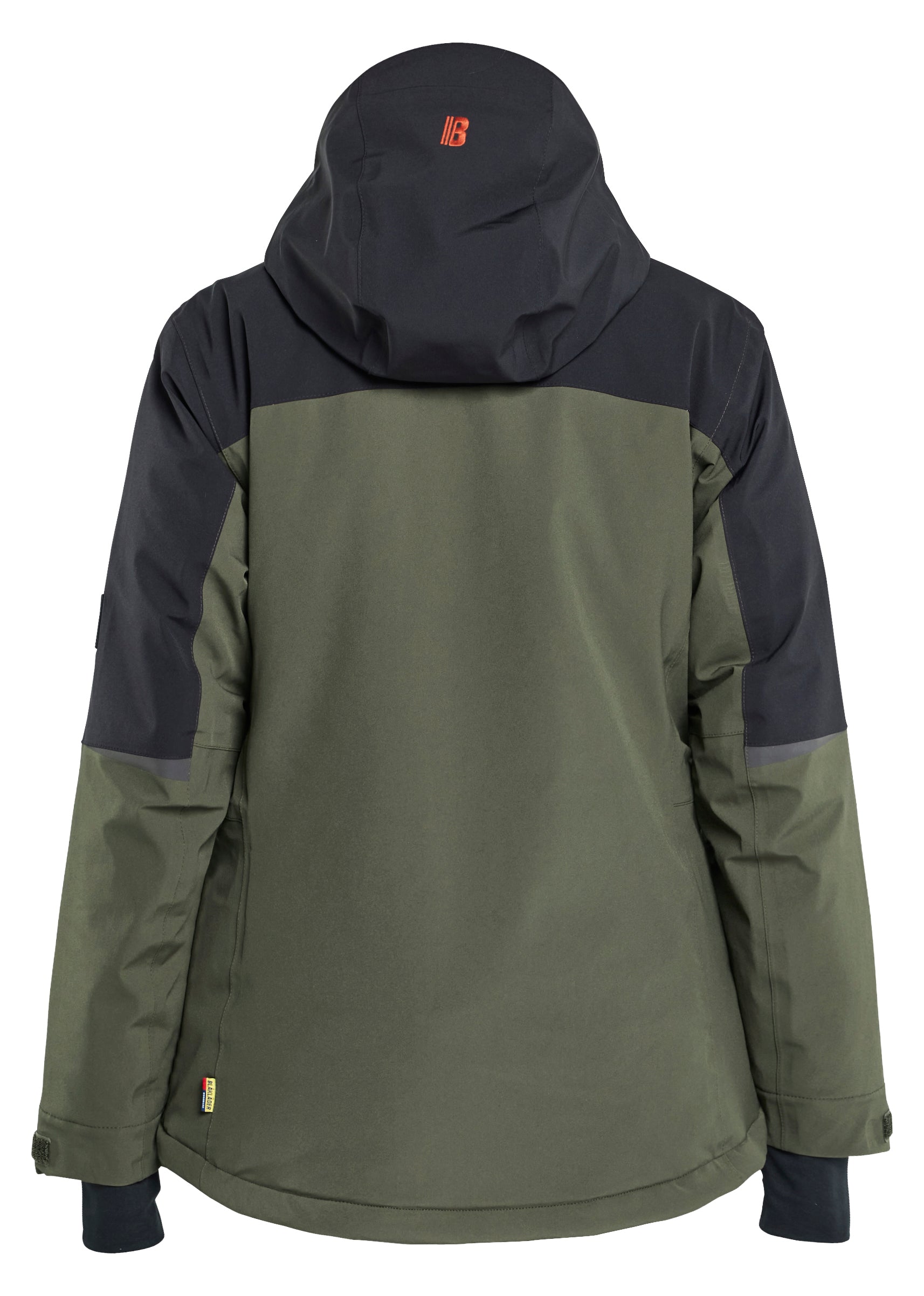 Blåkläder 4707 Striker Dame Vinterjakke 4-vejs Stretch nærbillede med logo