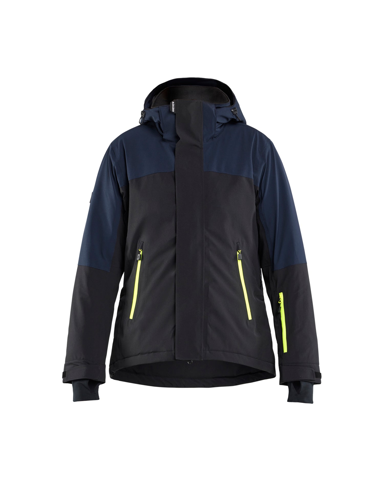 Blåkläder 4707 Striker Dame Vinterjakke 4-vejs Stretch, Mørk Marineblå/High Vis Gul
