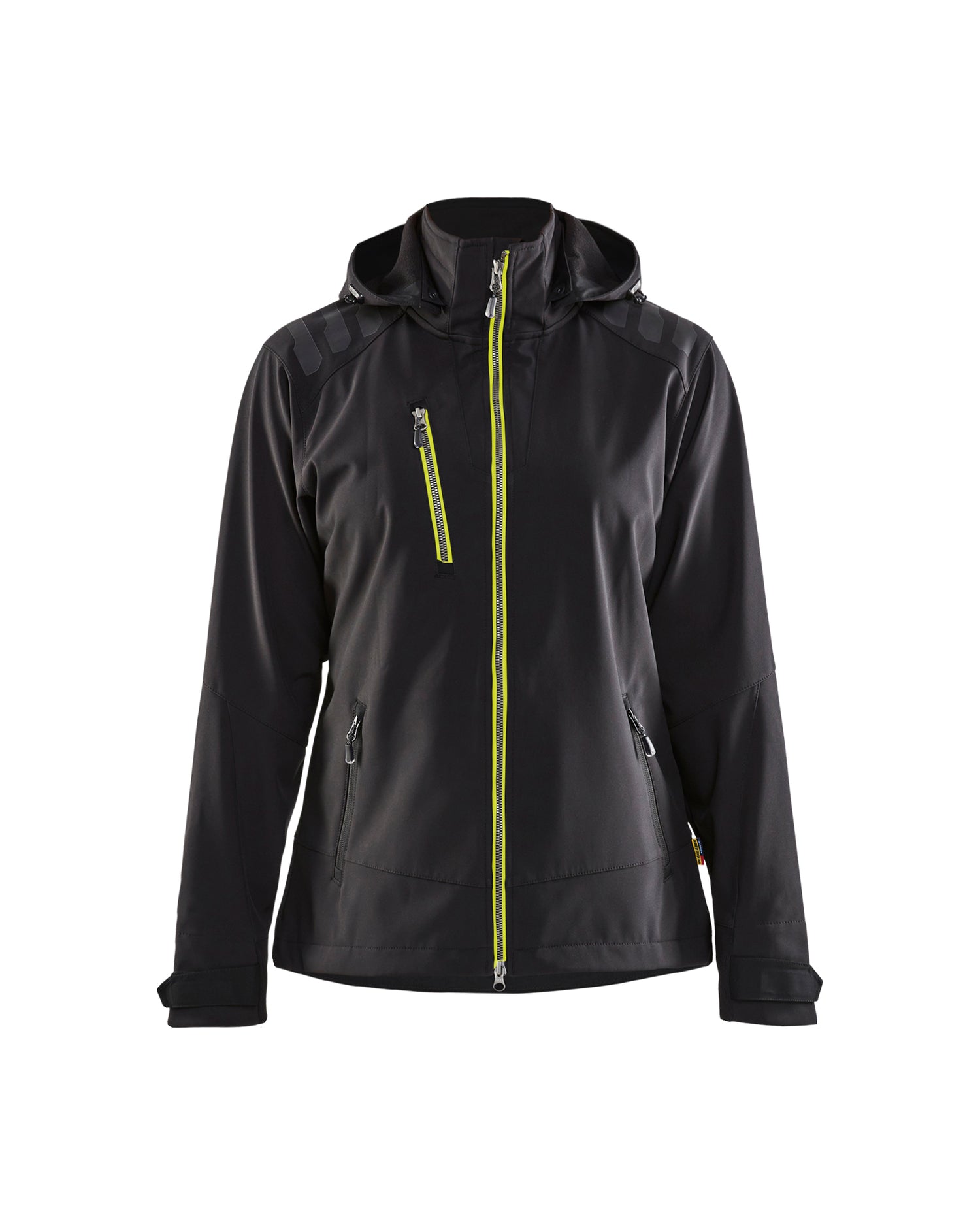 Blåkläder 4719 Dame Softshell Jakke, Sort/High Vis Gul