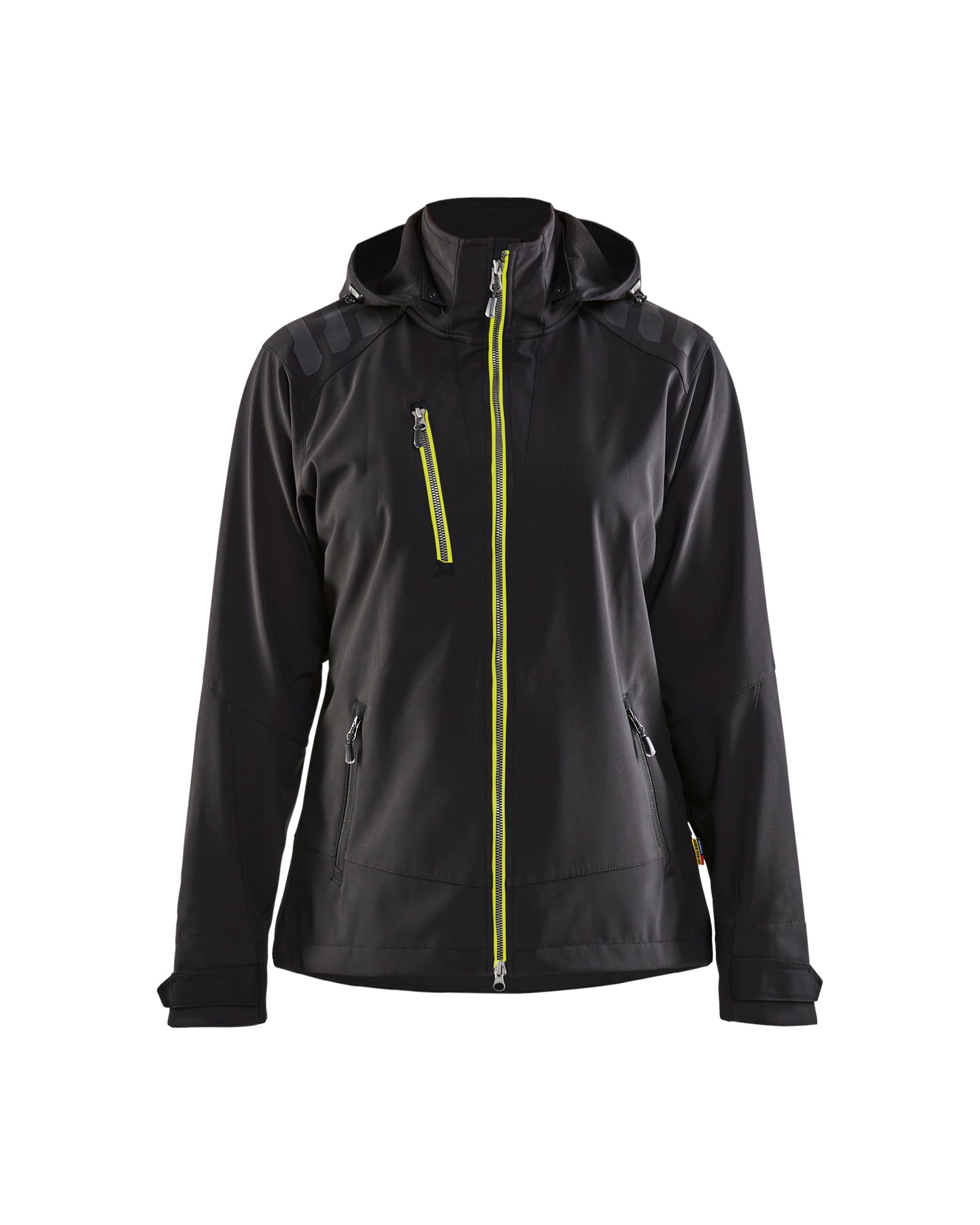 Blåkläder 4719 Dame Softshell Jakke, Sort/High Vis Gul