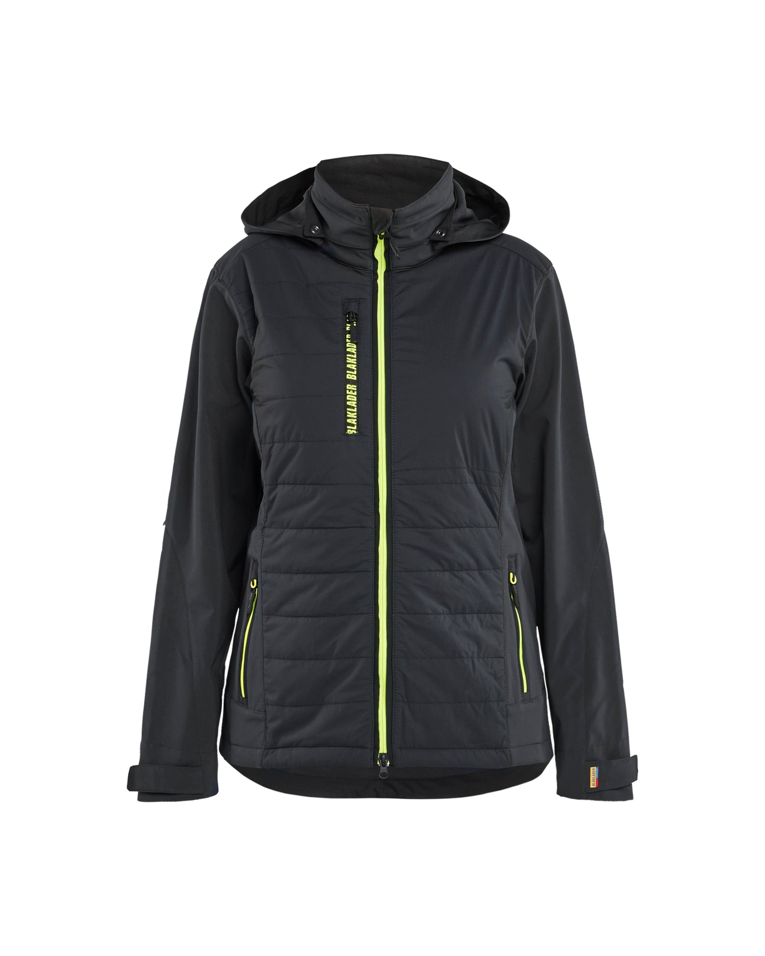 Blåkläder 4733 Dame Hybridjakke, Sort/High Vis Gul
