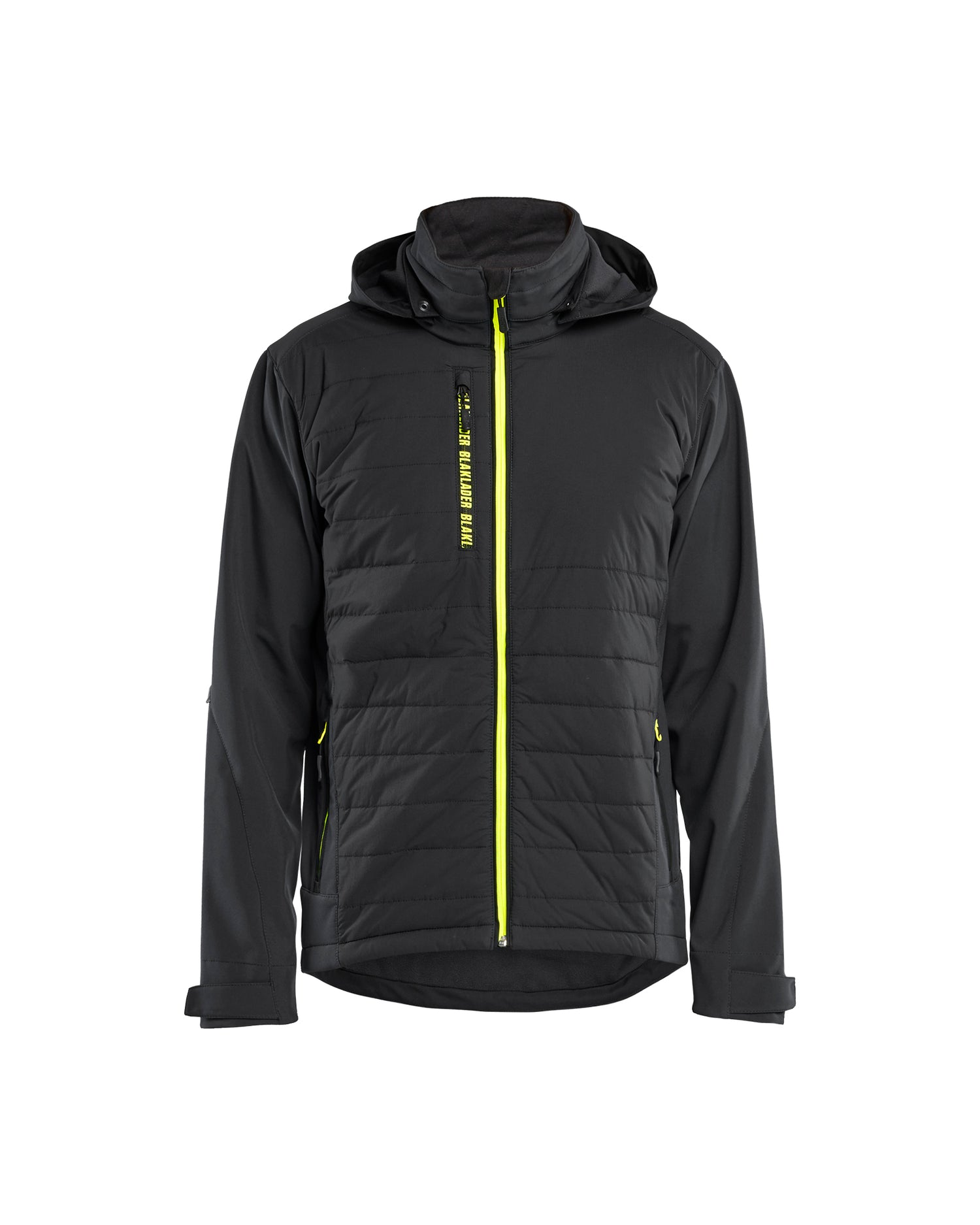 Blåkläder 4743 Hybridjakke, Sort/High Vis Gul