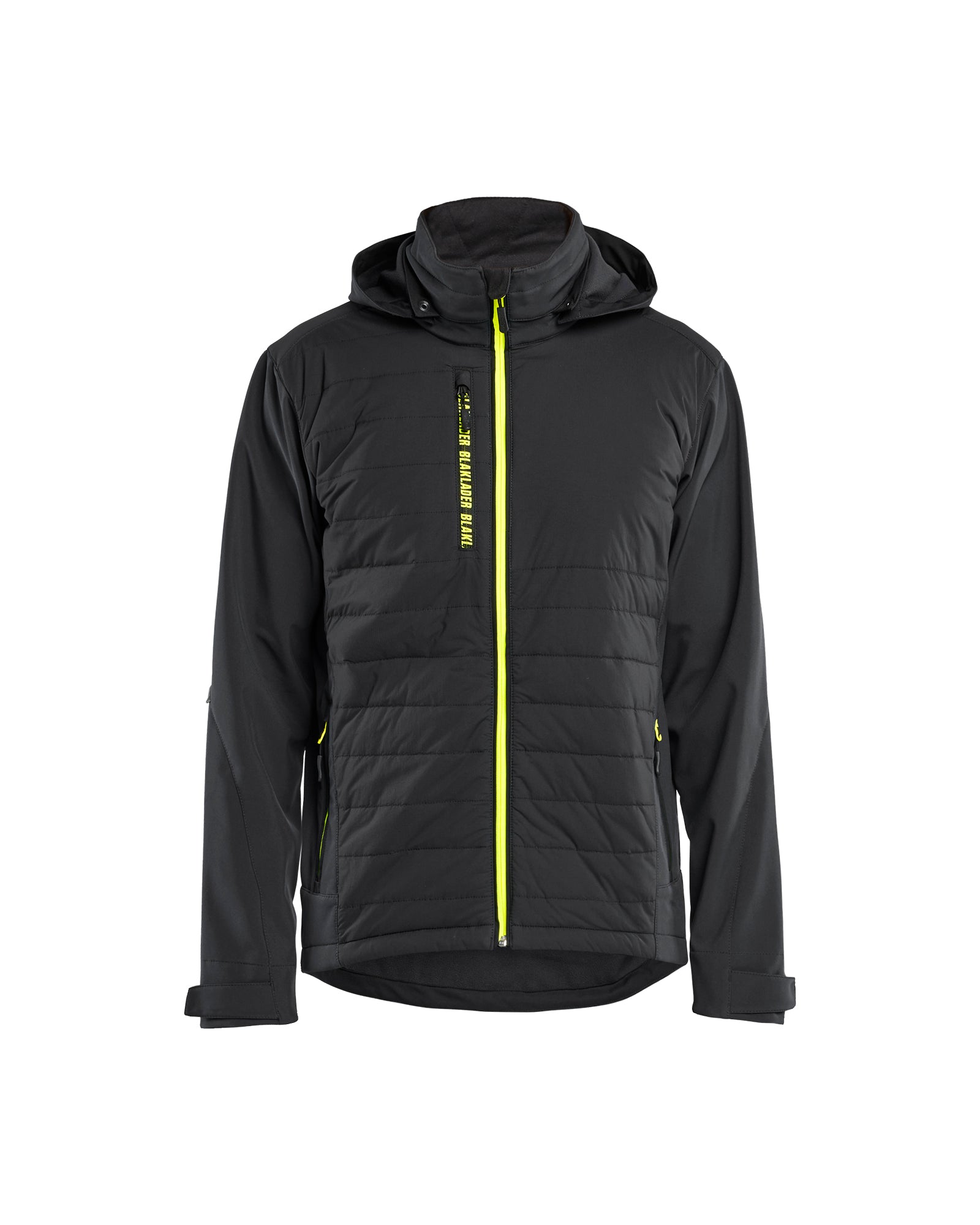 Blåkläder 4743 Hybridjakke, Sort/High Vis Gul