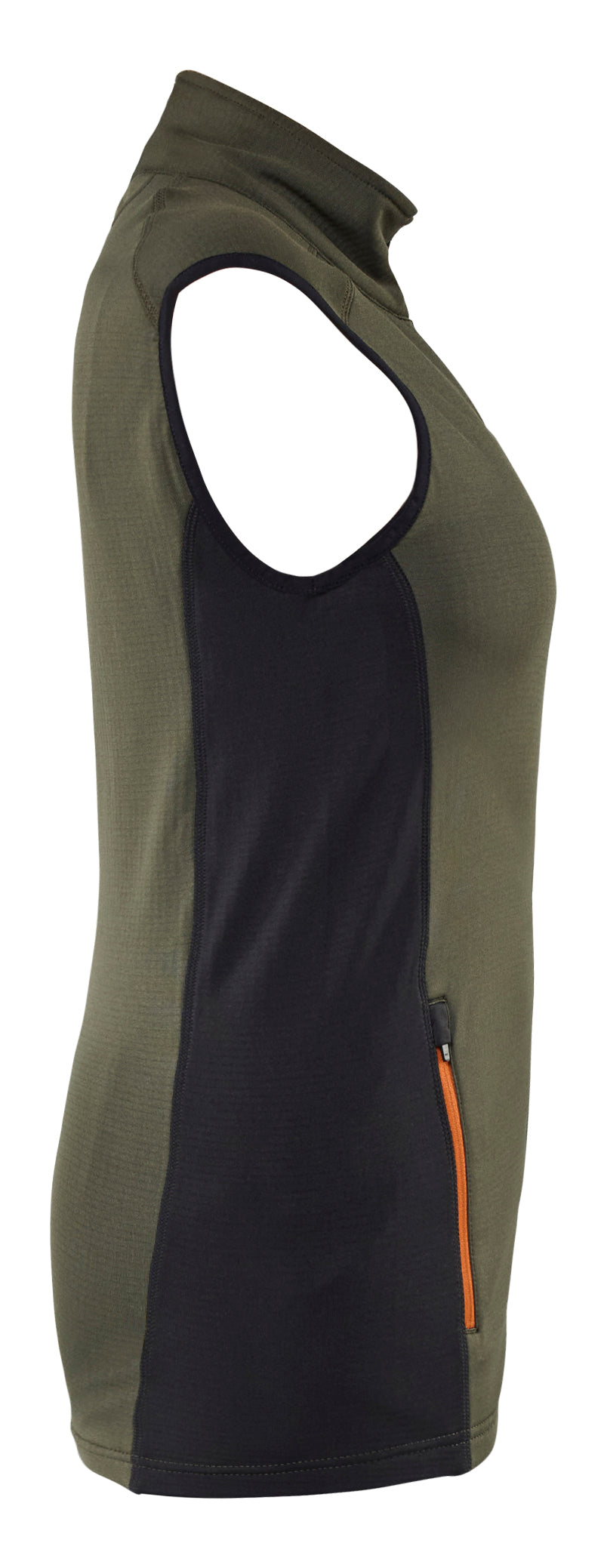 Blåkläder 4746 Dame Striker Fleecevest detalje til broderi