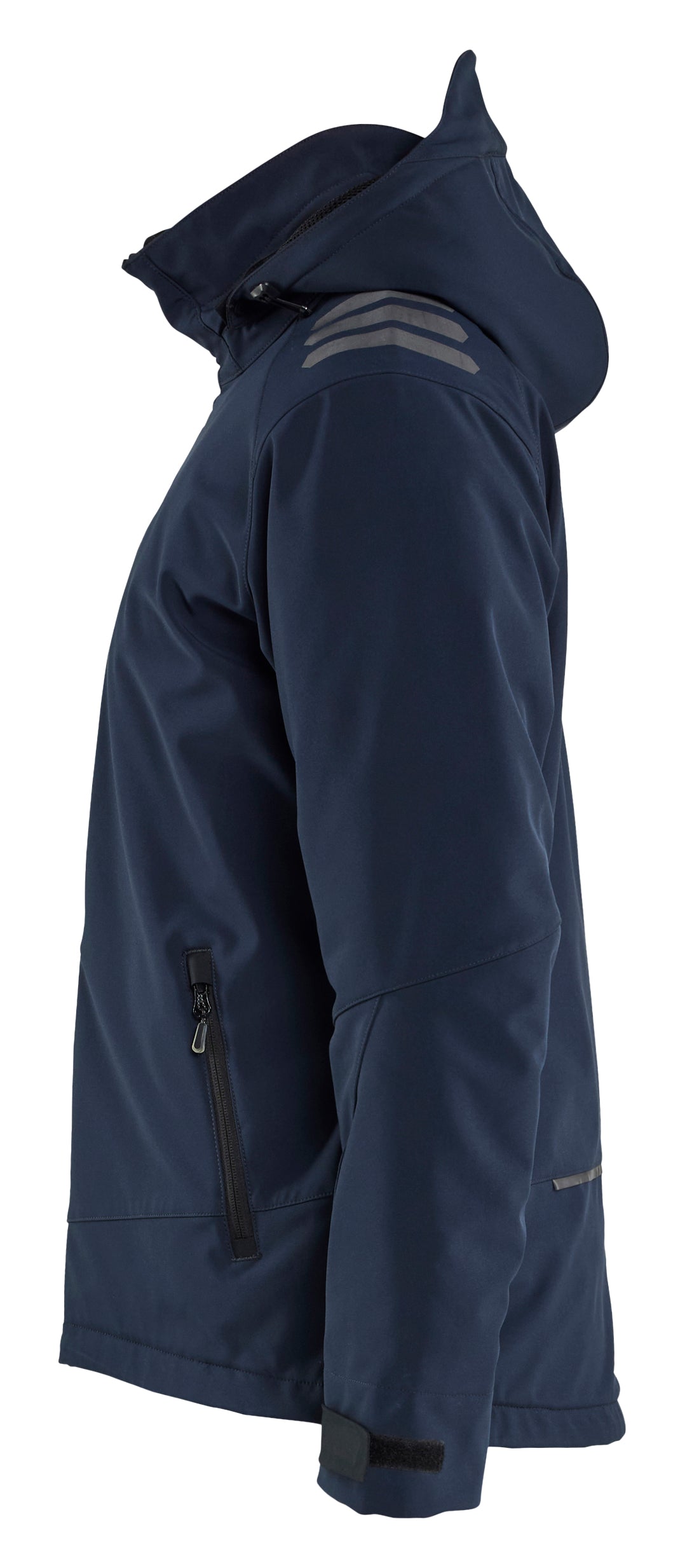 Blåkläder 4750 Letforet Vinter Softshelljakke produktfoto med tryk